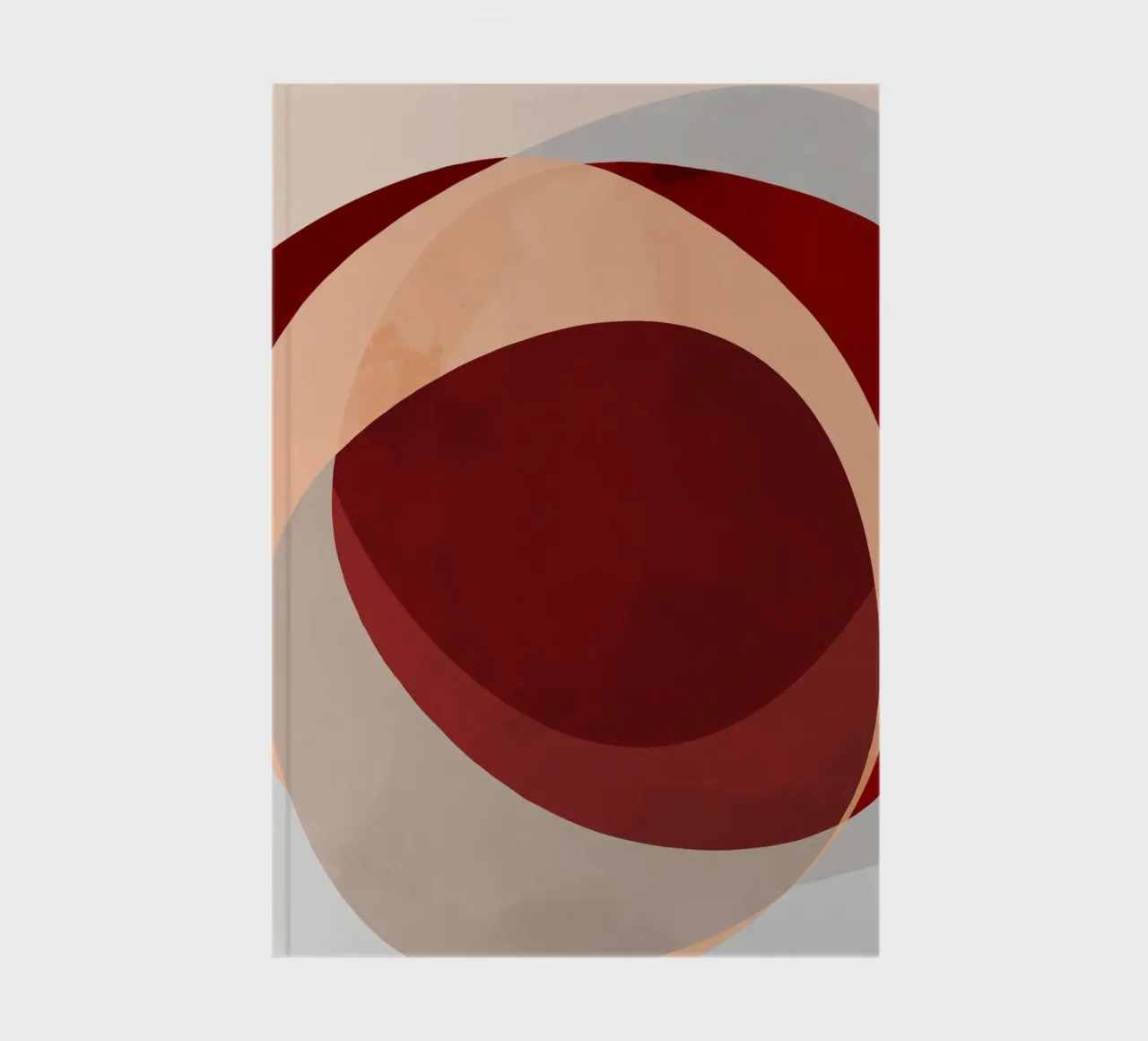 Abstract Shapes 14 | Brown, Terracotta, Rust, Neutrals notebook by sabidussi