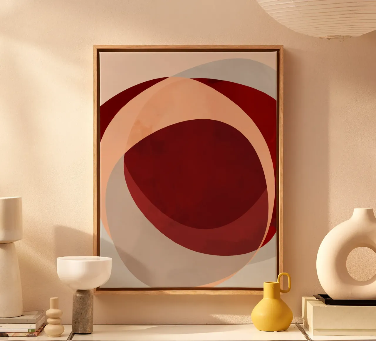 Abstract Shapes 14 | Brown, Terracotta, Rust, Neutrals canvas by sabidussi