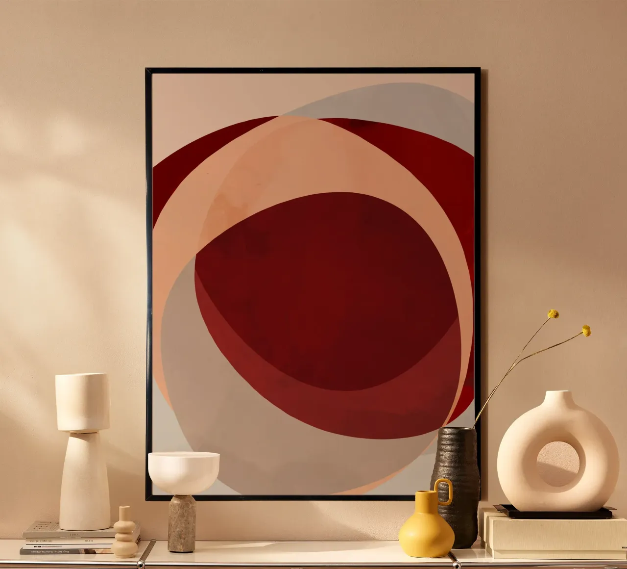Abstract Shapes 14 | Brown, Terracotta, Rust, Neutrals carta hahnemühle da sabidussi