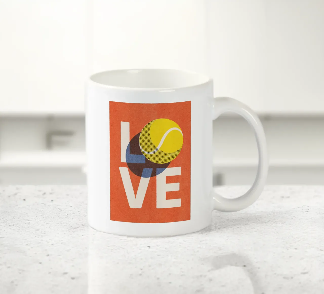 BALLS - Love Tennis - Clay Court Keramik Tasse von DANIEL COULMANN