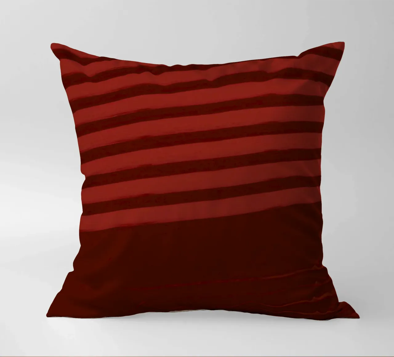 Shutter Studies 3A | Minimal Shape Abstract | Dark Red Brown Kissen von sabidussi