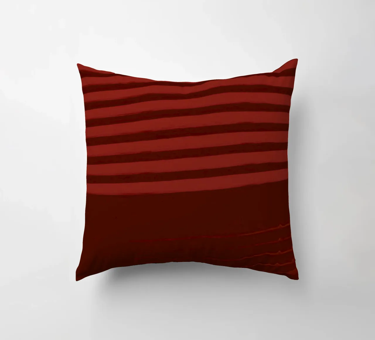 Shutter Studies 3A | Minimal Shape Abstract | Dark Red Brown Kissen von sabidussi