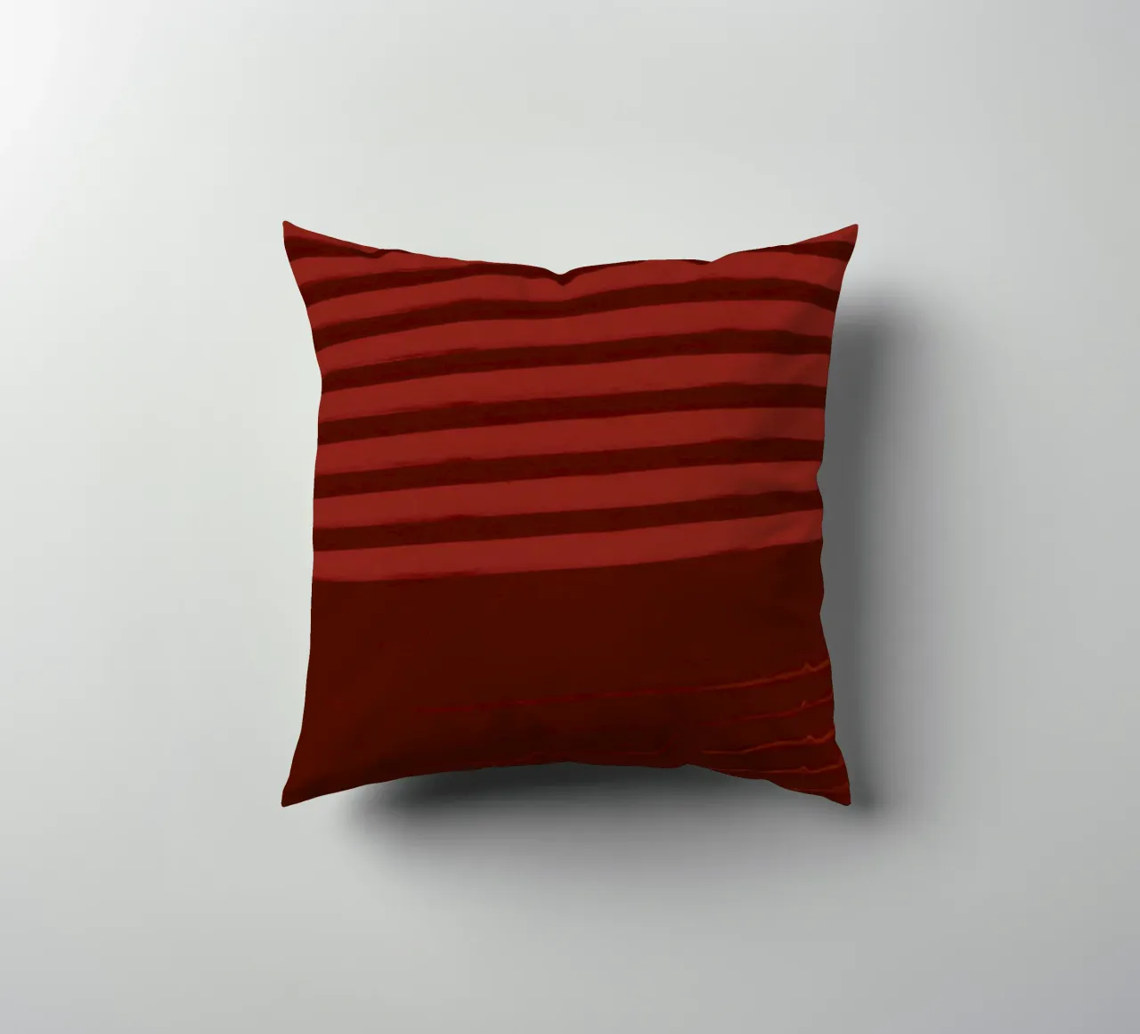 Shutter Studies 3A | Minimal Shape Abstract | Dark Red Brown cuscino da sabidussi