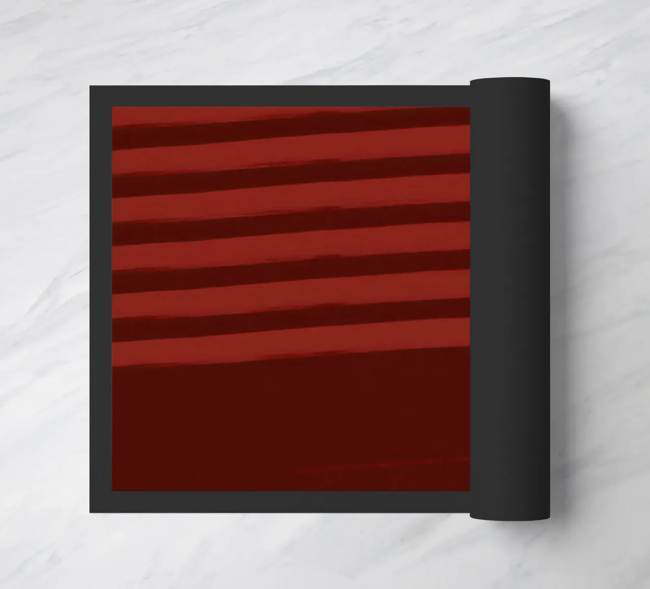 Shutter Studies 3A | Minimal Shape Abstract | Dark Red Brown zerbino da sabidussi