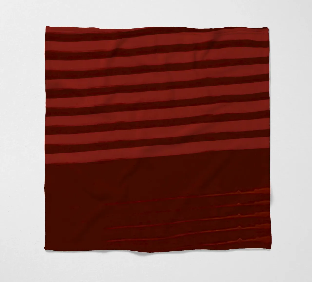 Shutter Studies 3A | Minimal Shape Abstract | Dark Red Brown coperta in pile da sabidussi