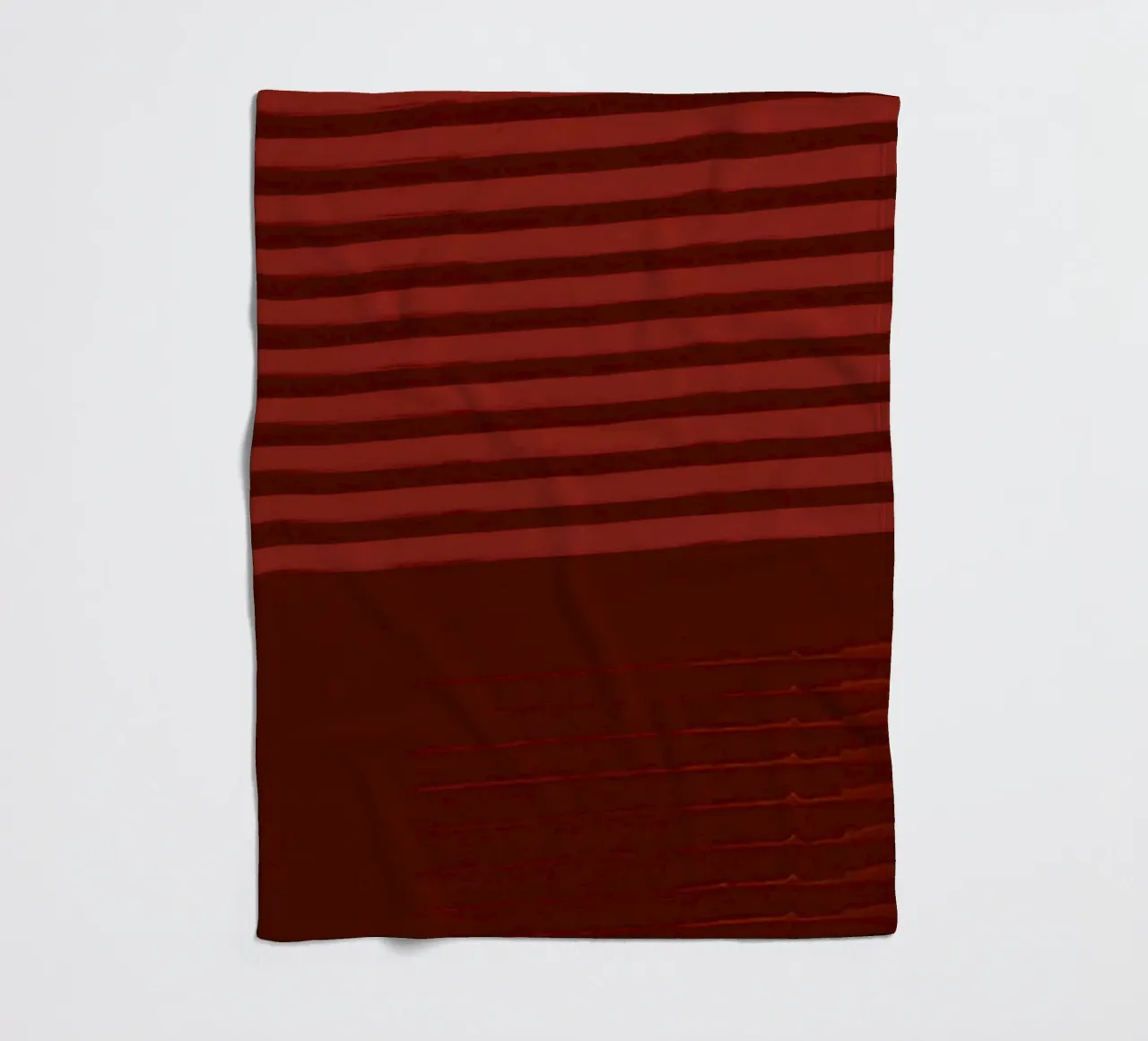 Shutter Studies 3A | Minimal Shape Abstract | Dark Red Brown coperta in pile da sabidussi