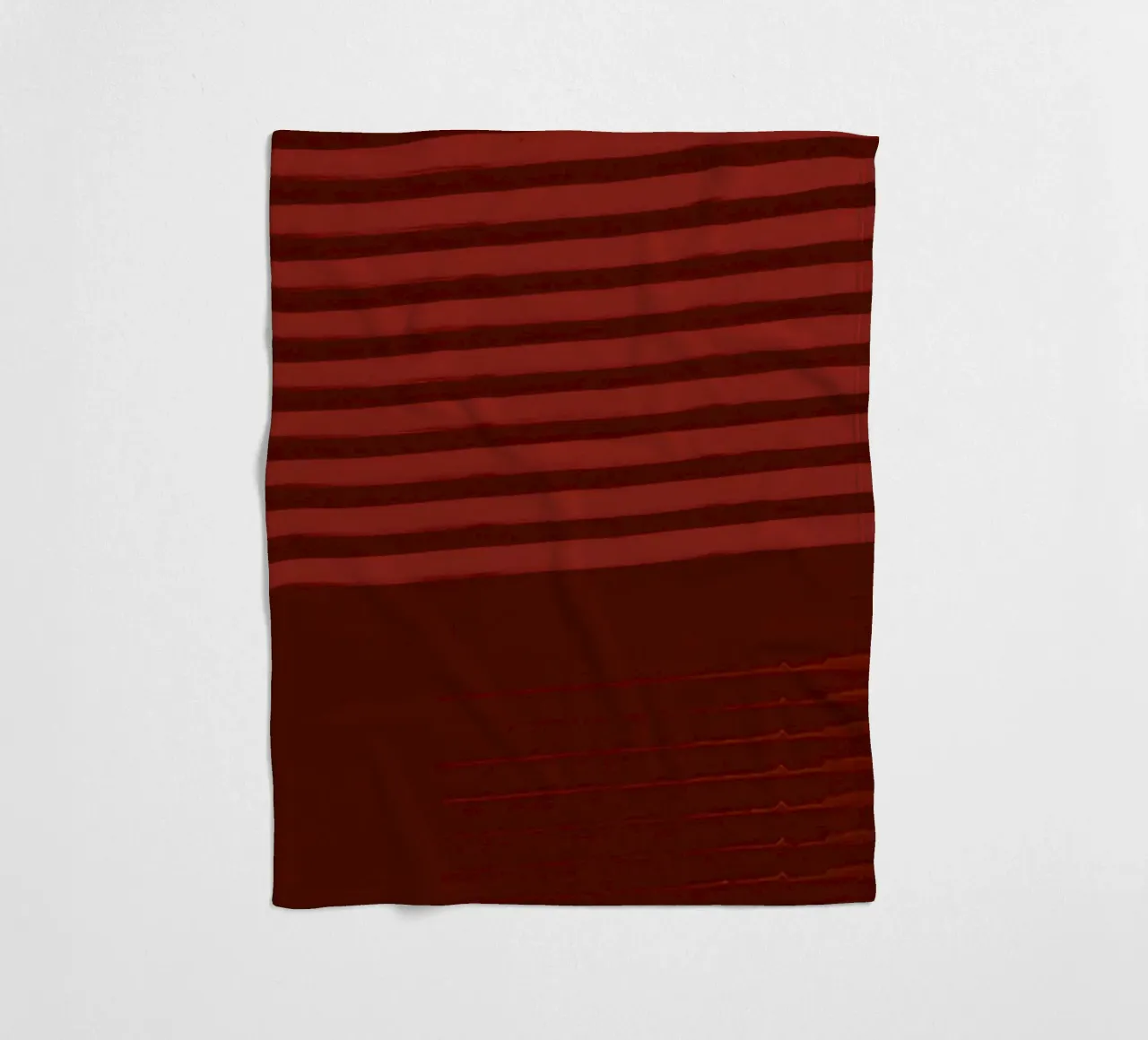 Shutter Studies 3A | Minimal Shape Abstract | Dark Red Brown coperta in pile da sabidussi