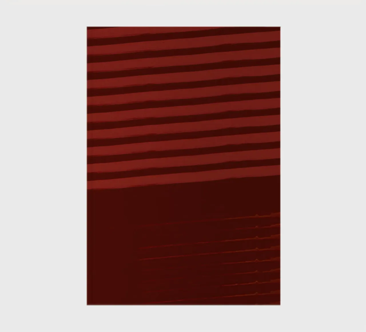 Shutter Studies 3A | Minimal Shape Abstract | Dark Red Brown diario da sabidussi