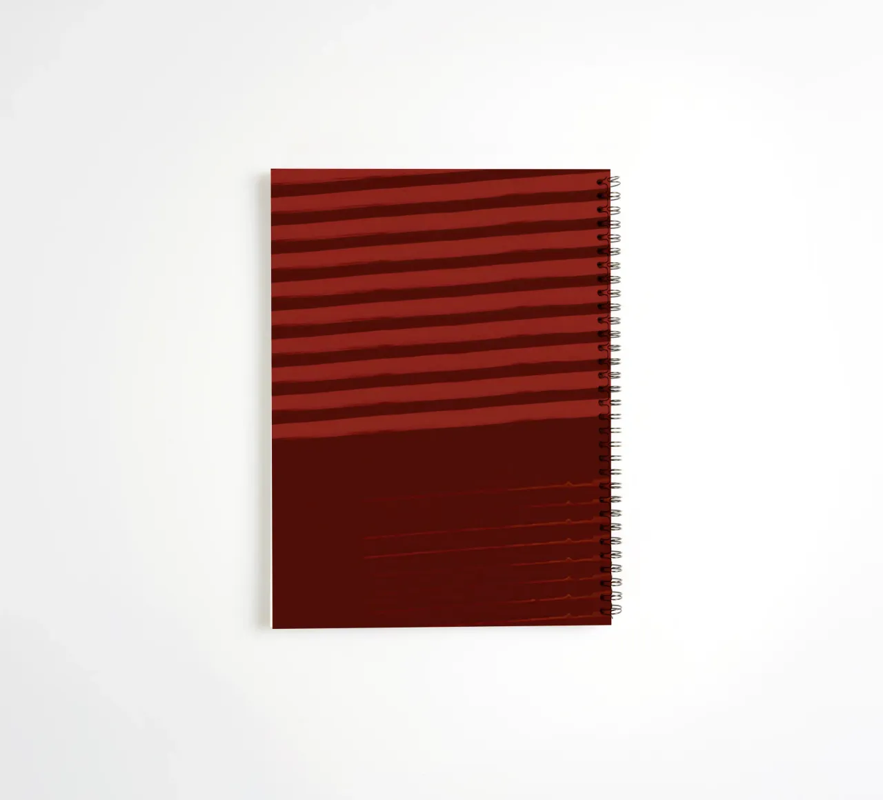 Shutter Studies 3A | Minimal Shape Abstract | Dark Red Brown diario ad anelli da sabidussi