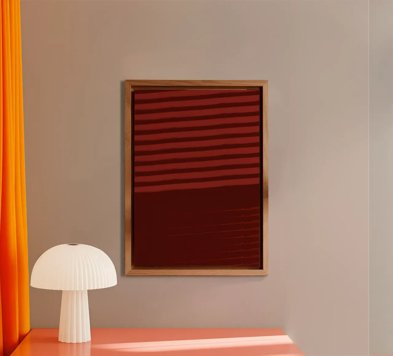 Shutter Studies 3A | Minimal Shape Abstract | Dark Red Brown pannello forex da sabidussi