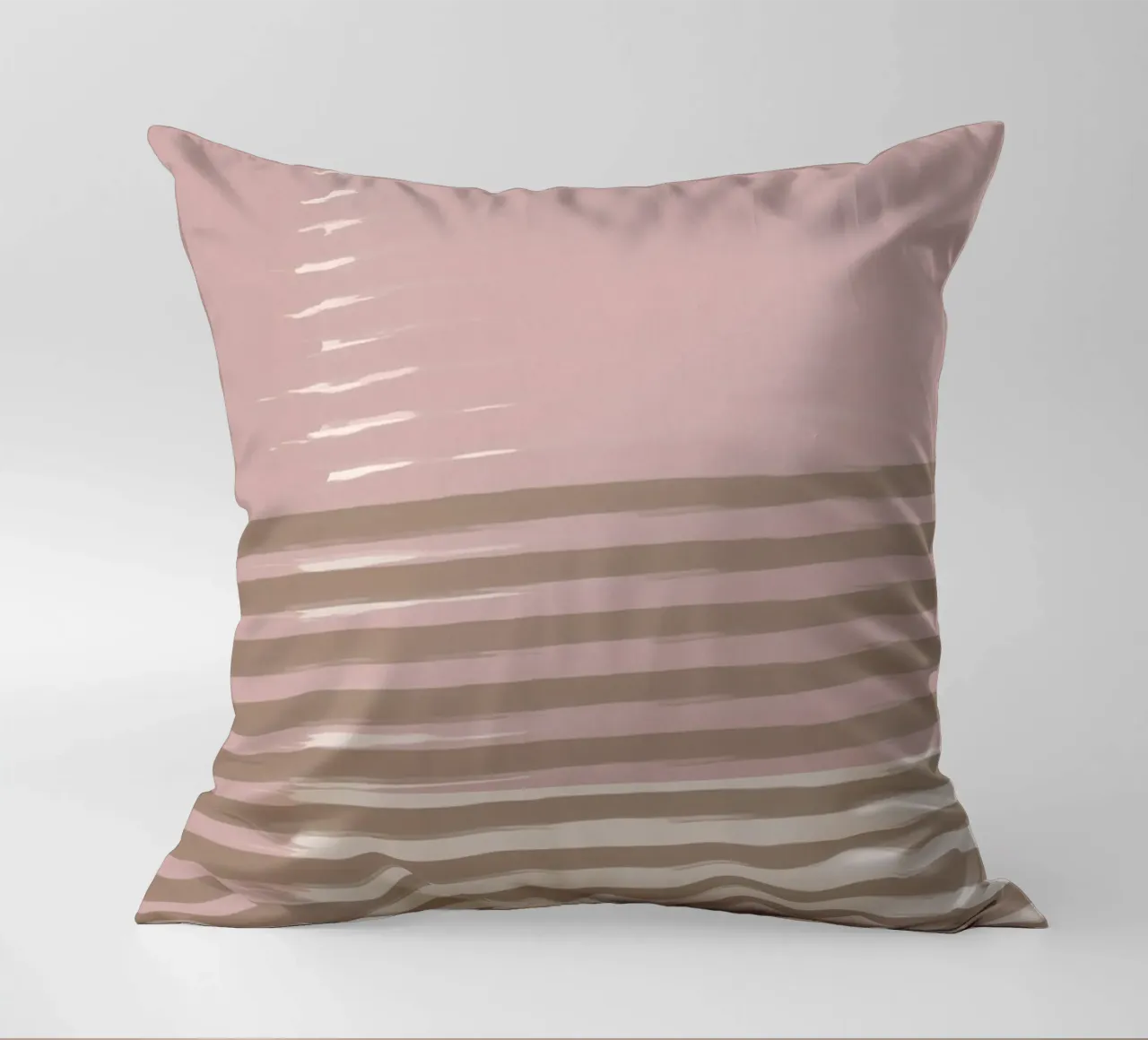 Shutter Studies 3B | Minimal Abstract | Dusty Pink & Taupe cuscino da sabidussi