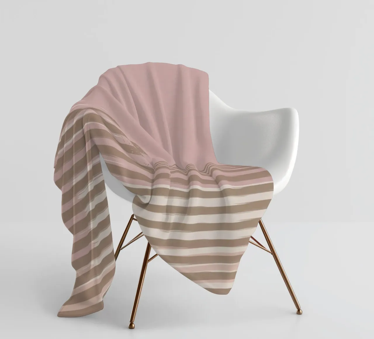 Shutter Studies 3B | Minimal Abstract | Dusty Pink & Taupe coperta in pile da sabidussi