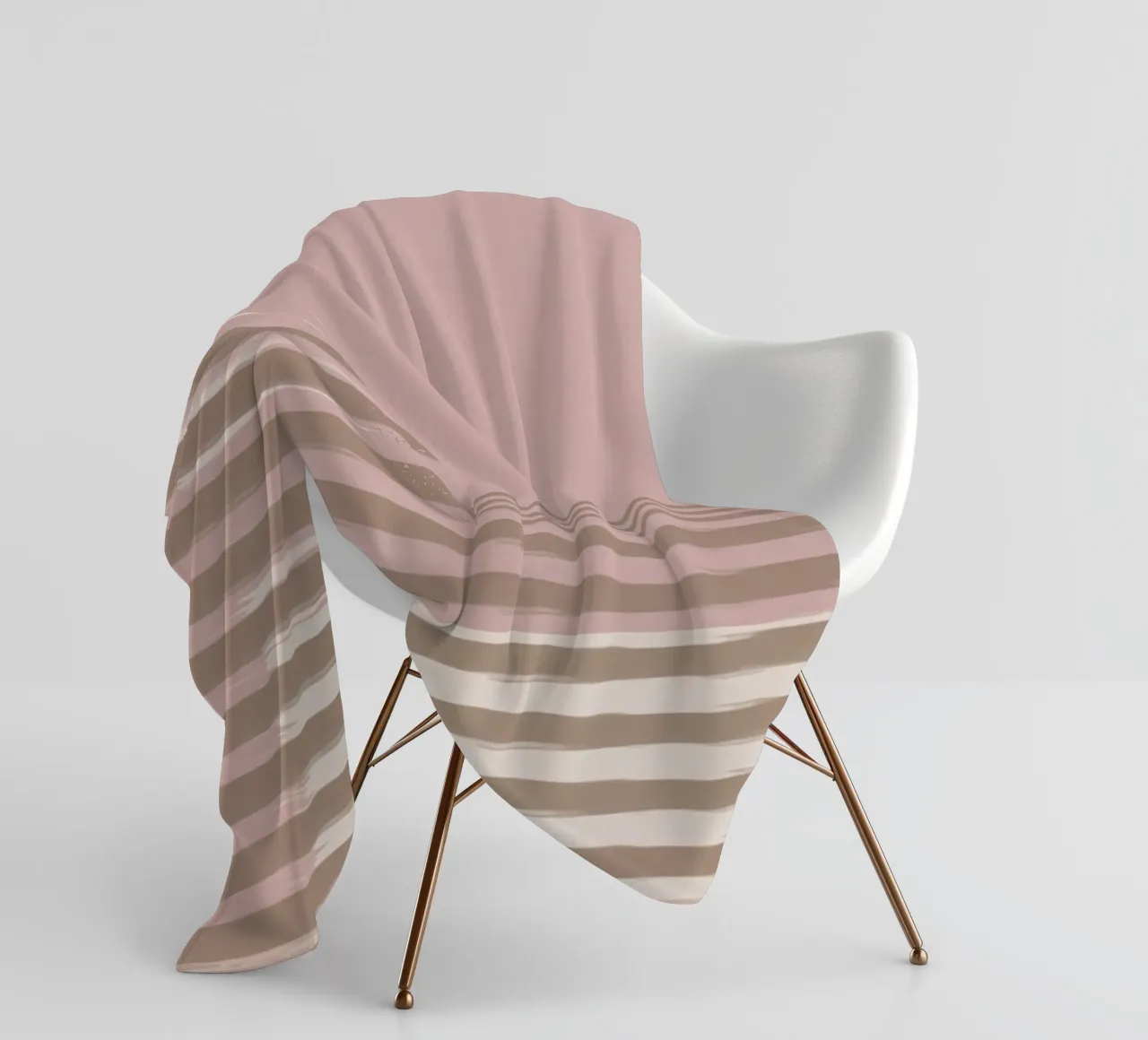 Shutter Studies 3B | Minimal Abstract | Dusty Pink & Taupe coperta in pile da sabidussi