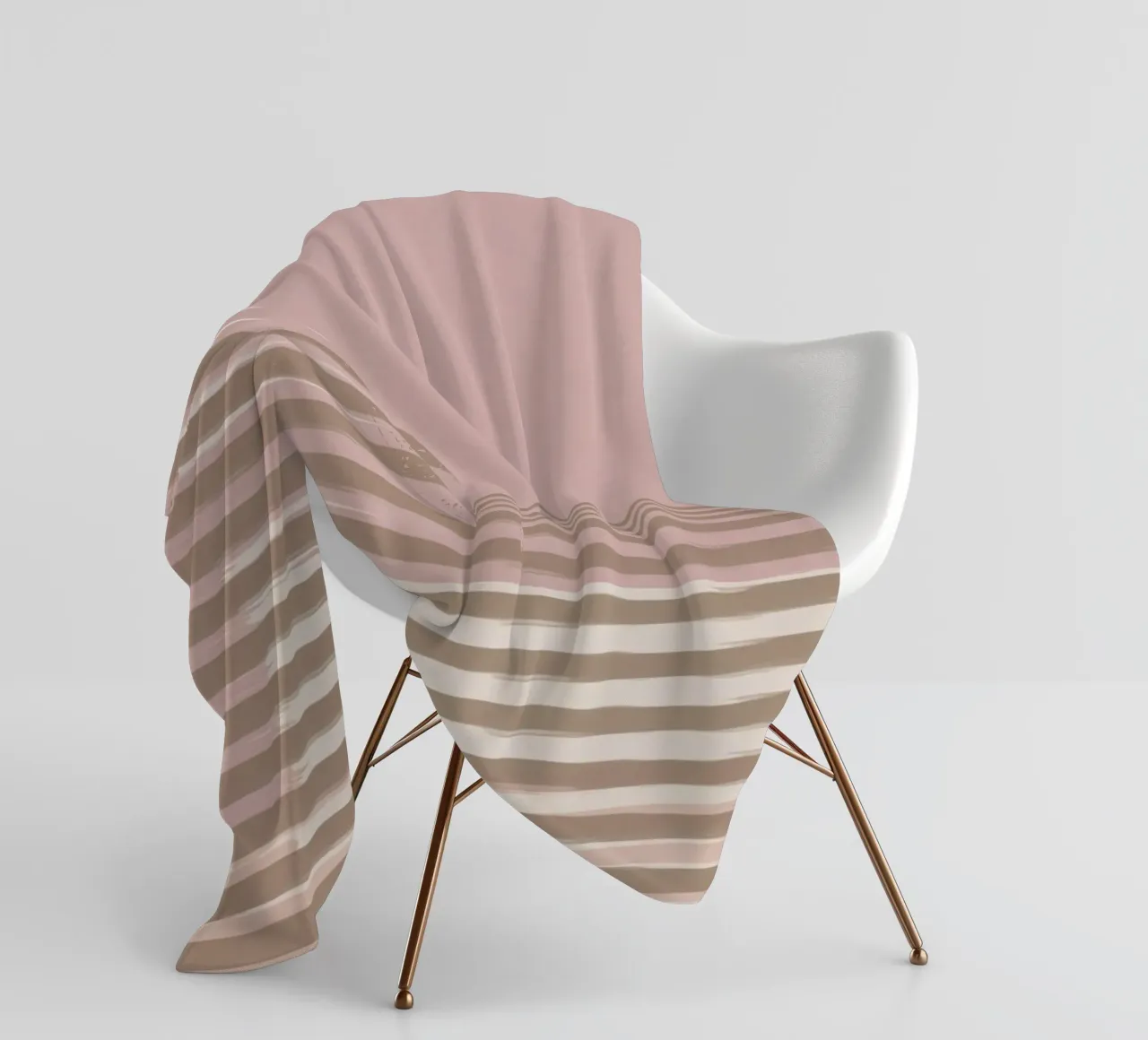 Shutter Studies 3B | Minimal Abstract | Dusty Pink & Taupe coperta in pile da sabidussi