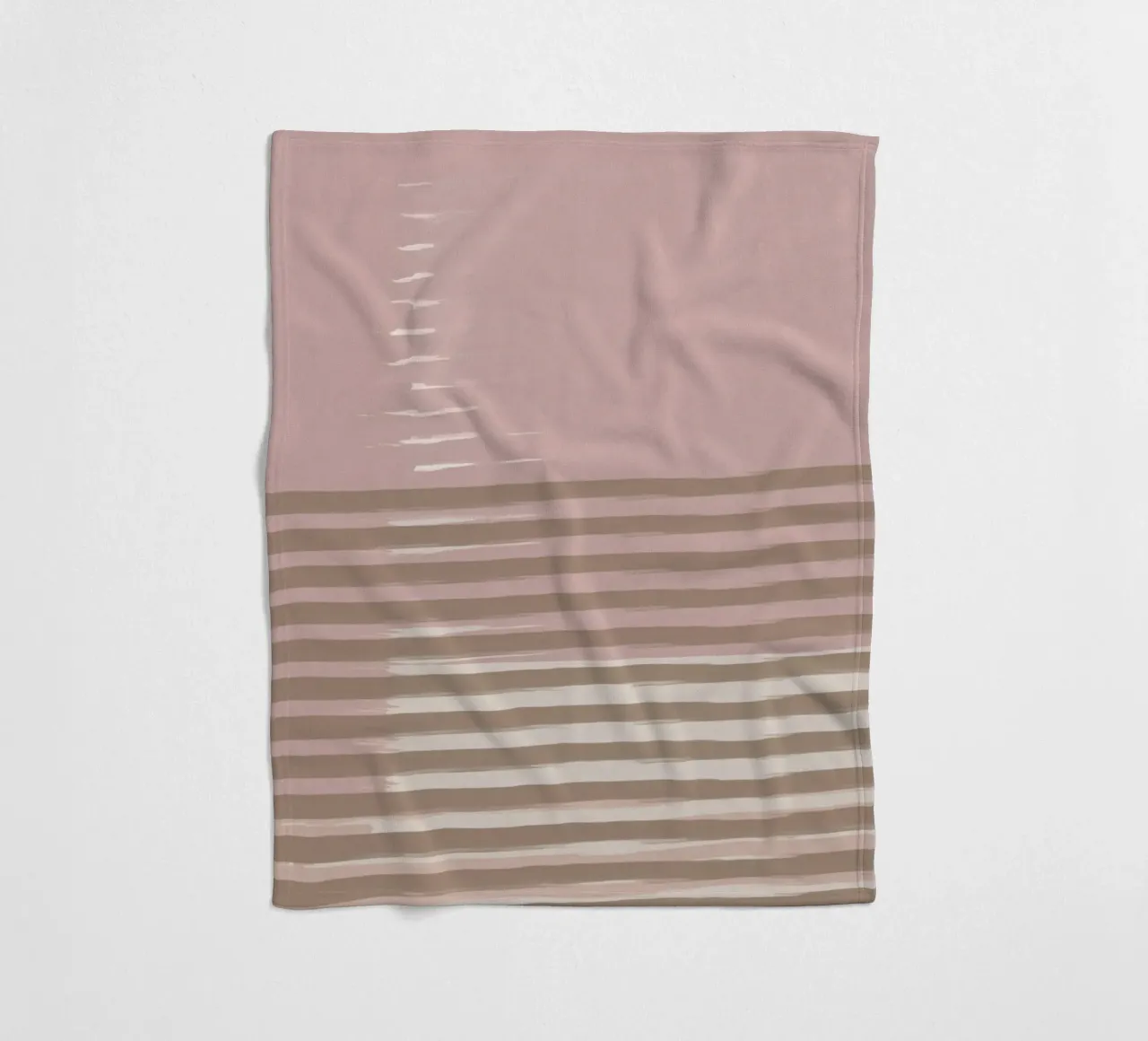 Shutter Studies 3B | Minimal Abstract | Dusty Pink & Taupe coperta in pile da sabidussi
