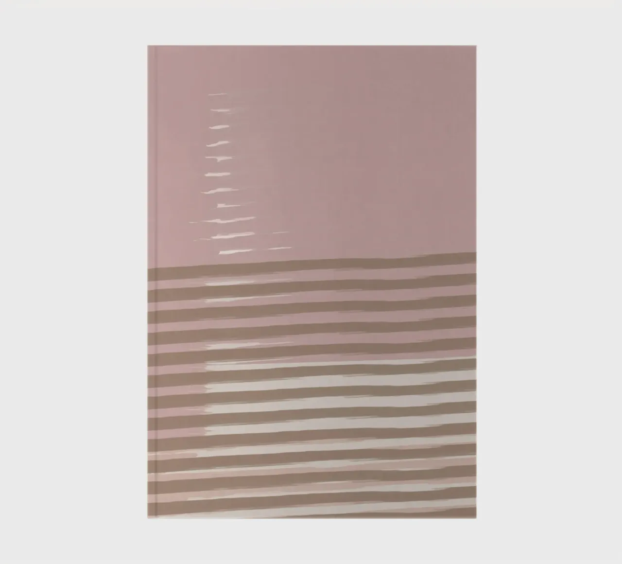 Shutter Studies 3B | Minimal Abstract | Dusty Pink & Taupe notebook by sabidussi
