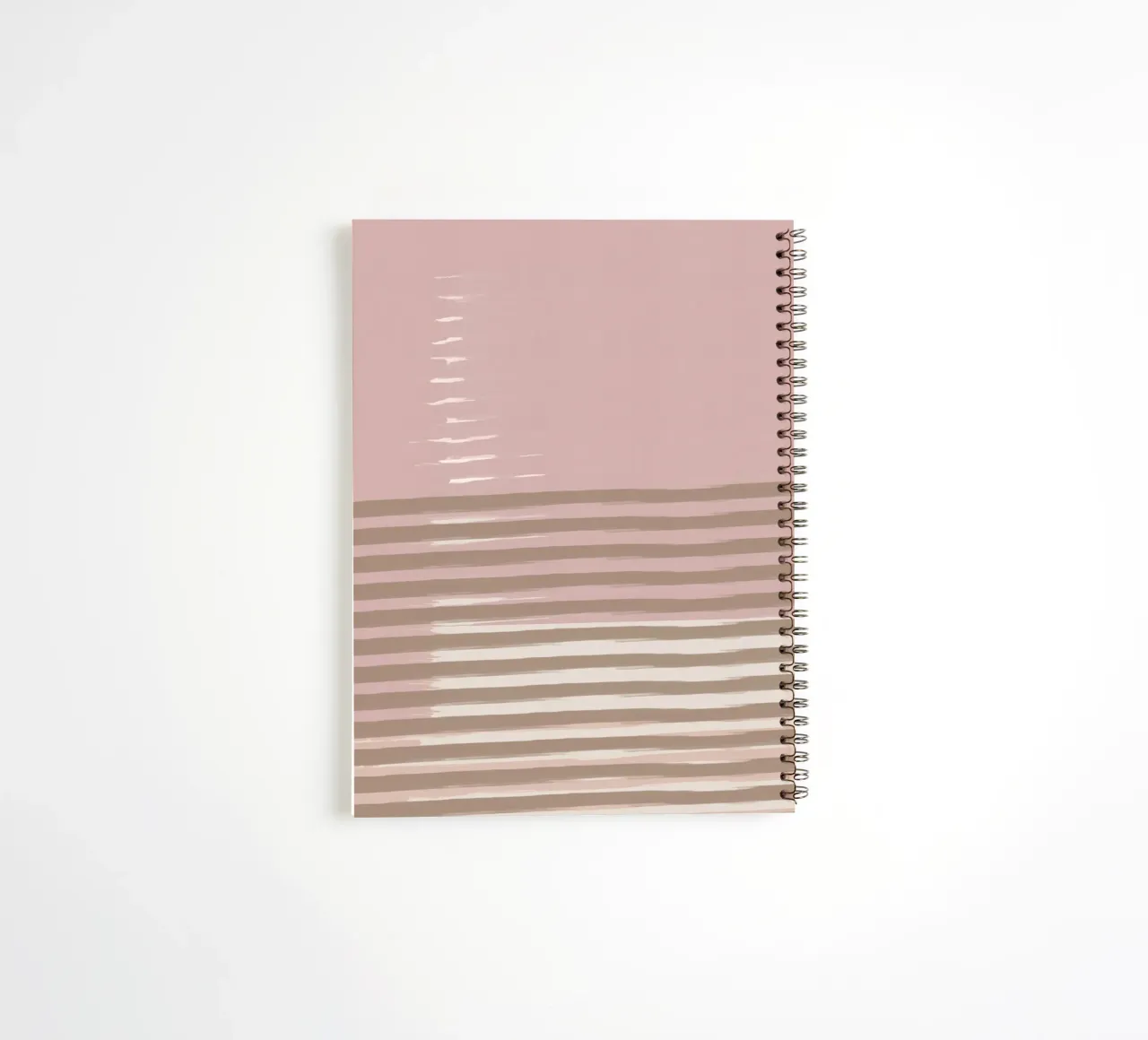 Shutter Studies 3B | Minimal Abstract | Dusty Pink & Taupe diario ad anelli da sabidussi