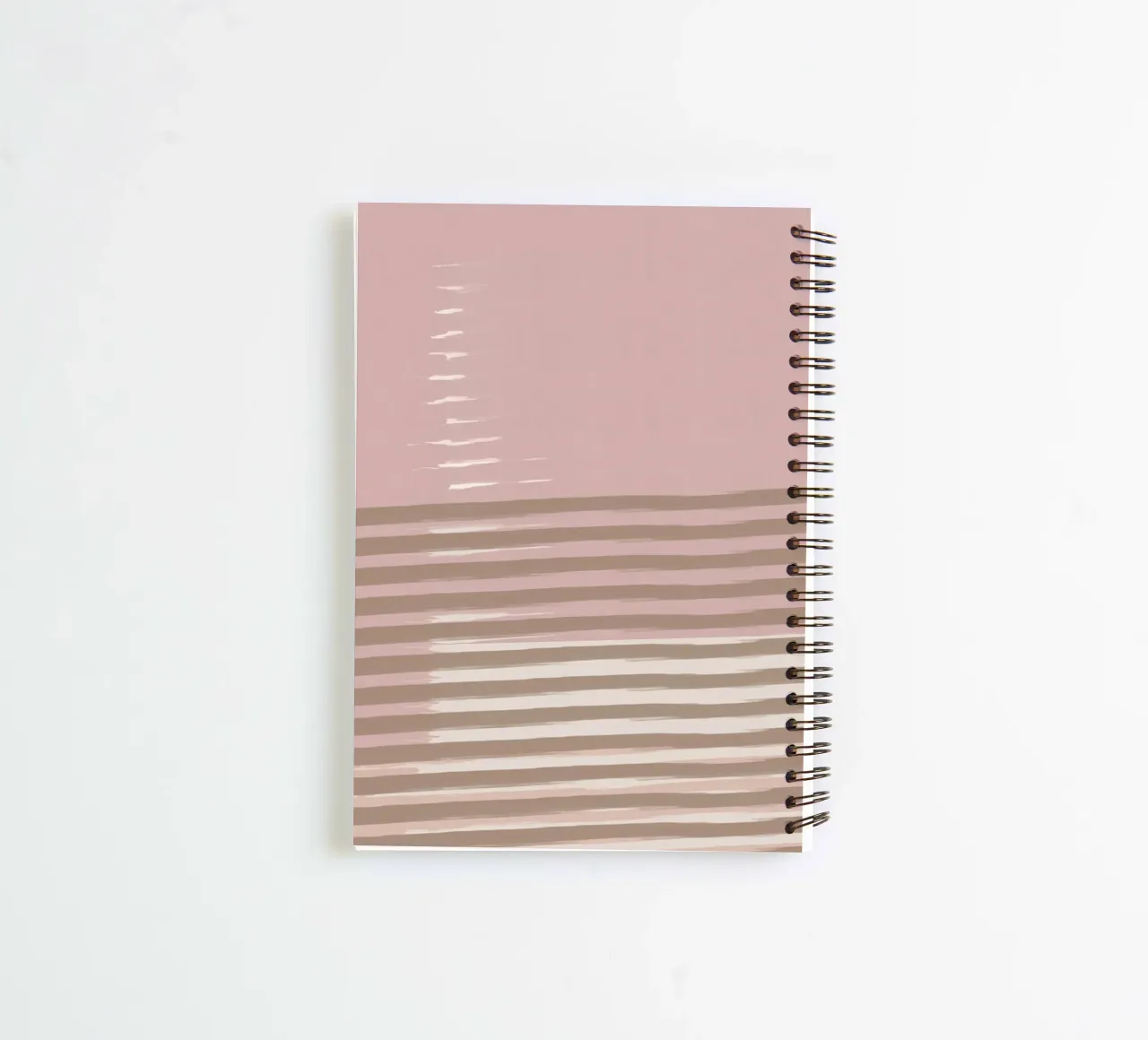 Shutter Studies 3B | Minimal Abstract | Dusty Pink & Taupe diario ad anelli da sabidussi