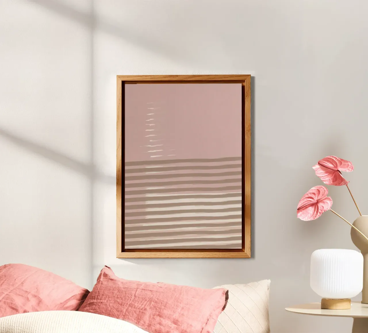 Shutter Studies 3B | Minimal Abstract | Dusty Pink & Taupe alluminio dibond da sabidussi