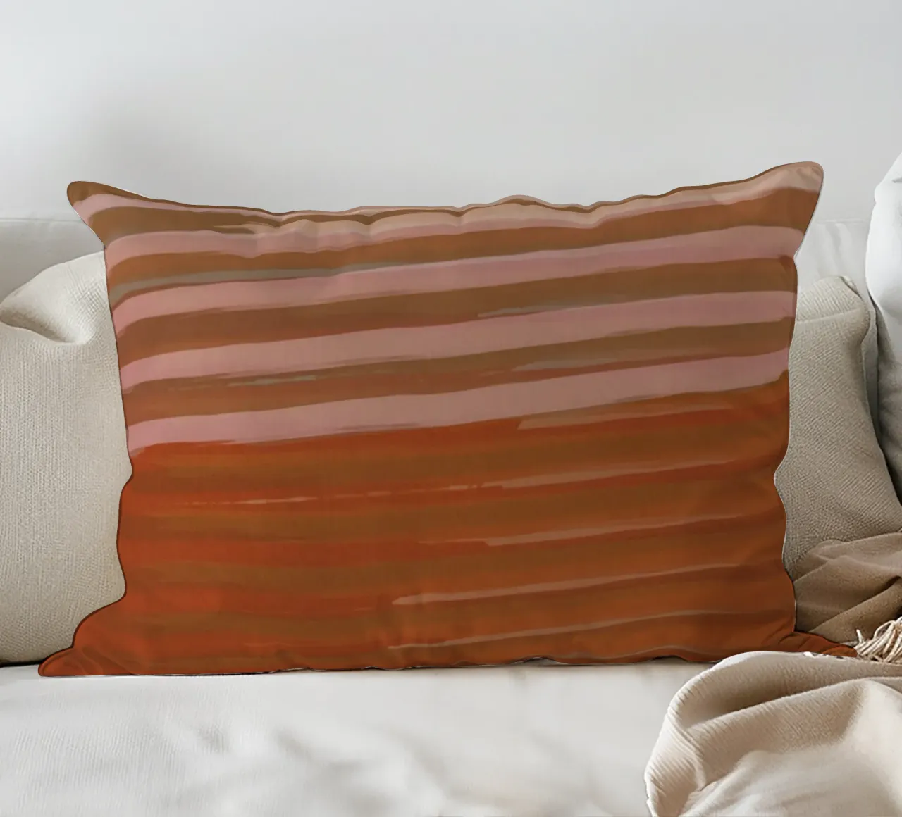 Shutter Studies 3C | Muted Orange, Pink, Cream cuscino da sabidussi