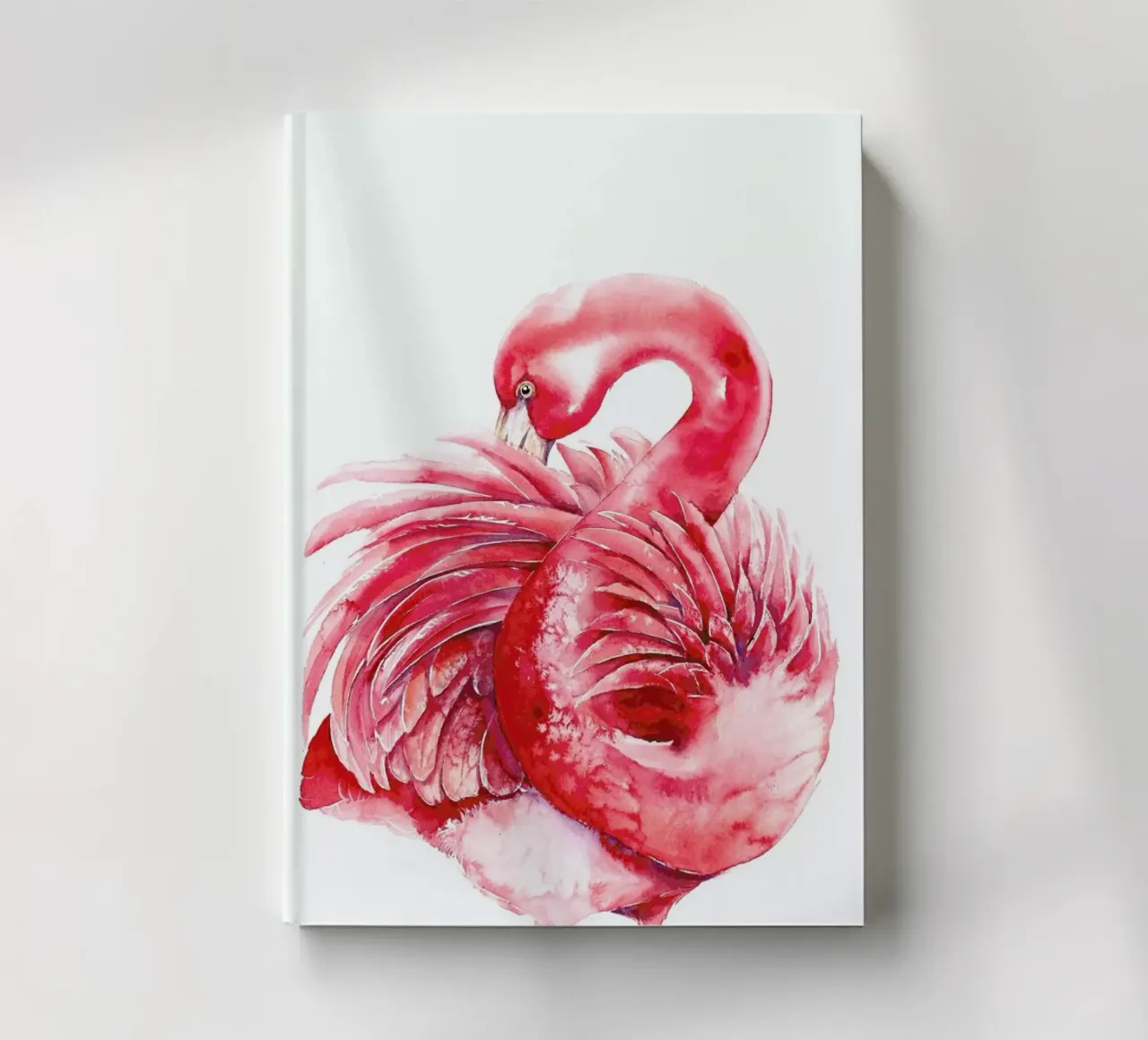 Pink Flamingo notebook by Karolina Kijak