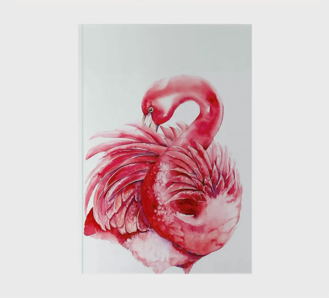 Pink Flamingo notebook by Karolina Kijak