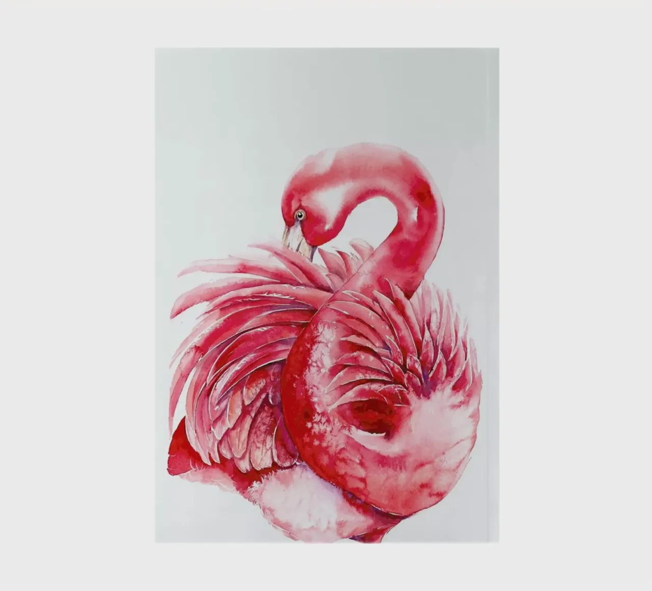 Pink Flamingo notebook by Karolina Kijak