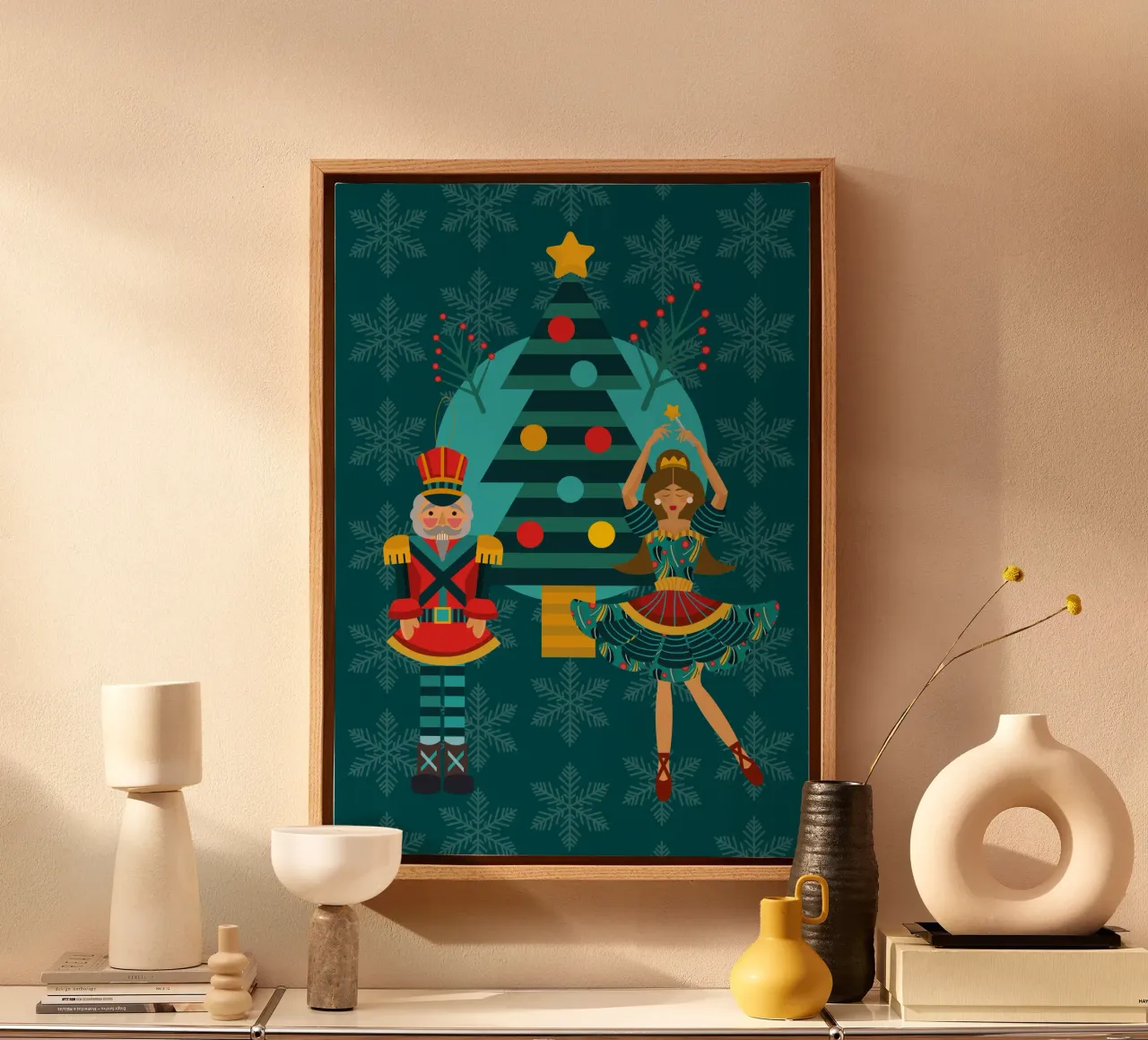 Christmas Nutcracker Holiday Edition canvas by Ana Paniagua Design