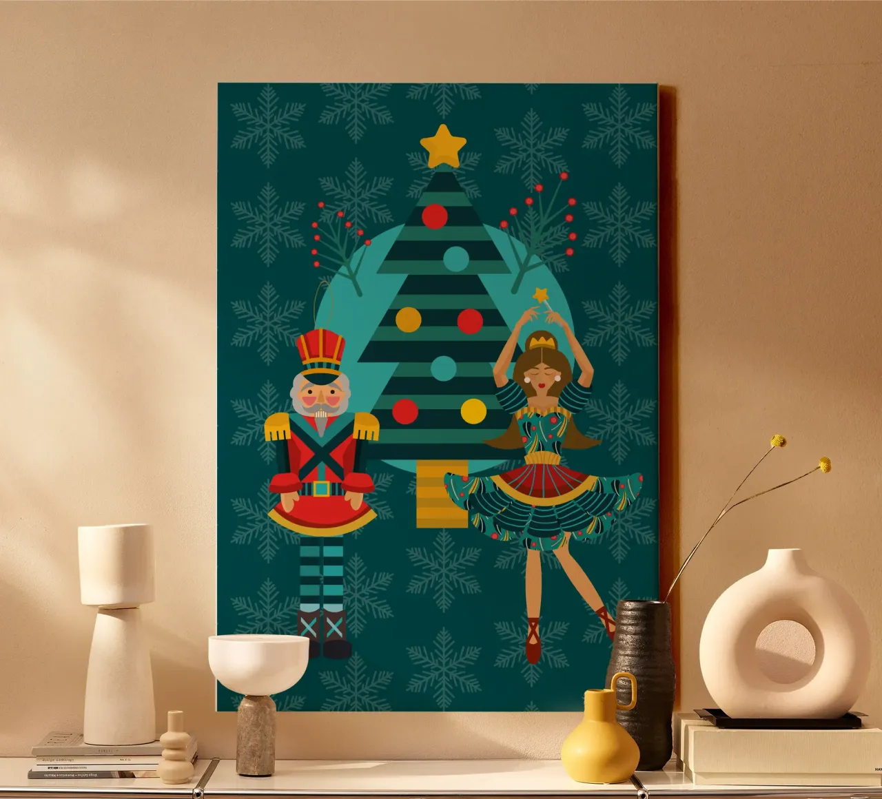 Christmas Nutcracker Holiday Edition canvas by Ana Paniagua Design