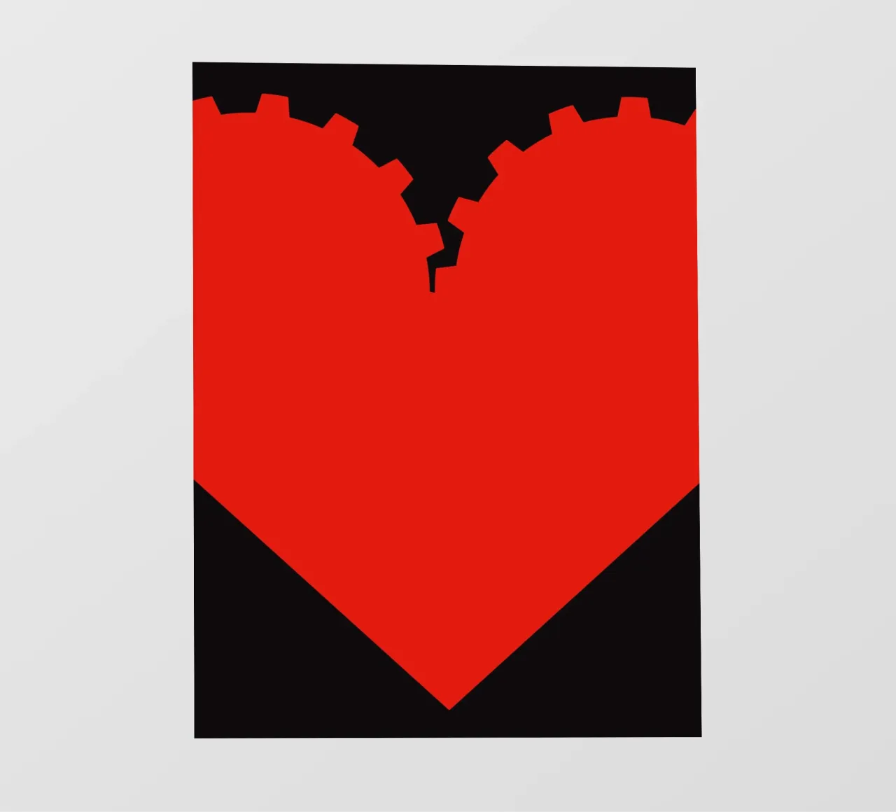 Love Is Work pellicola backlit da Thomas Fuchs