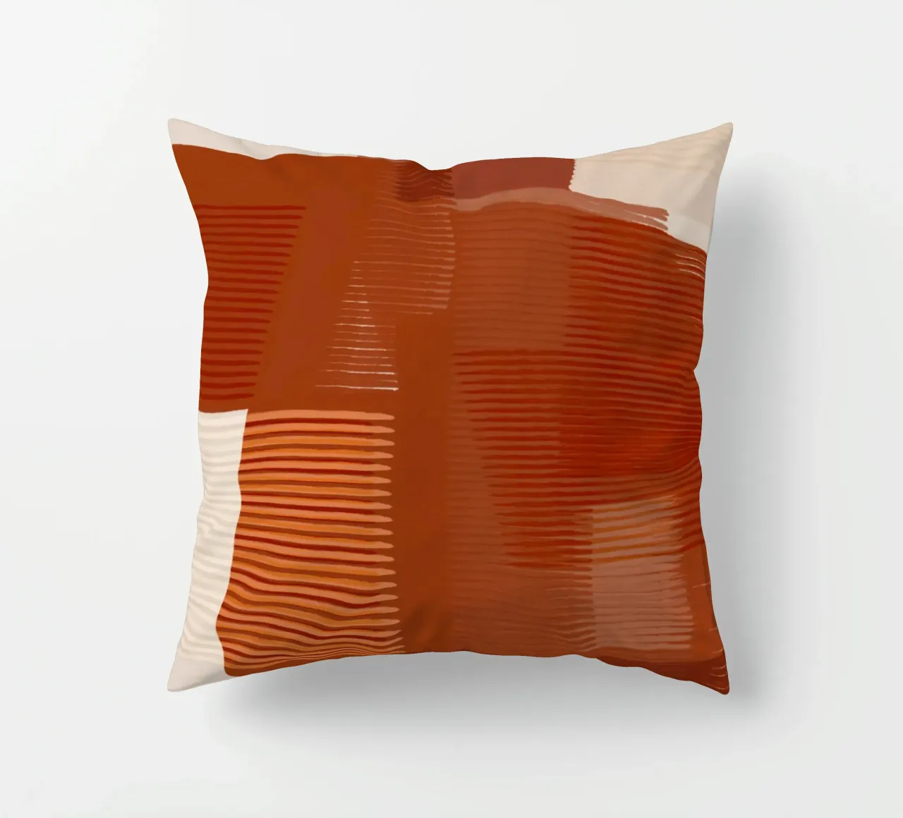 Shutter Studies 1 | Abstract Shape Minimalism | Terracotta Kissen von sabidussi