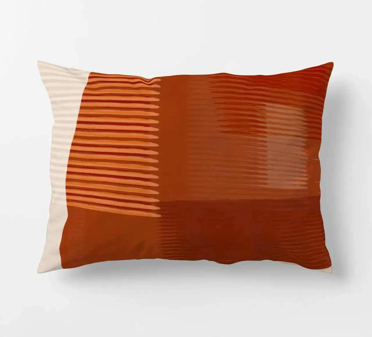 Shutter Studies 1 | Abstract Shape Minimalism | Terracotta decorative cushion by sabidussi