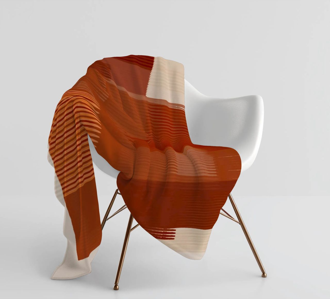 Shutter Studies 1 | Abstract Shape Minimalism | Terracotta Fleecedecke von sabidussi