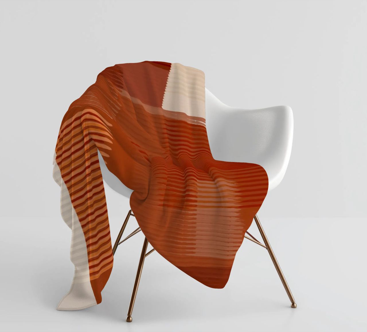 Shutter Studies 1 | Abstract Shape Minimalism | Terracotta Fleecedecke von sabidussi