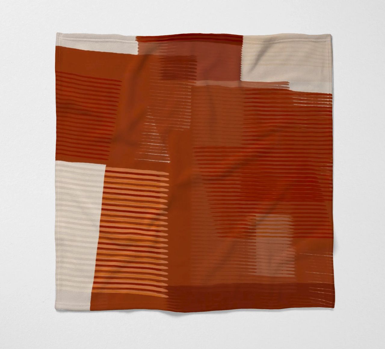Shutter Studies 1 | Abstract Shape Minimalism | Terracotta Fleecedecke von sabidussi