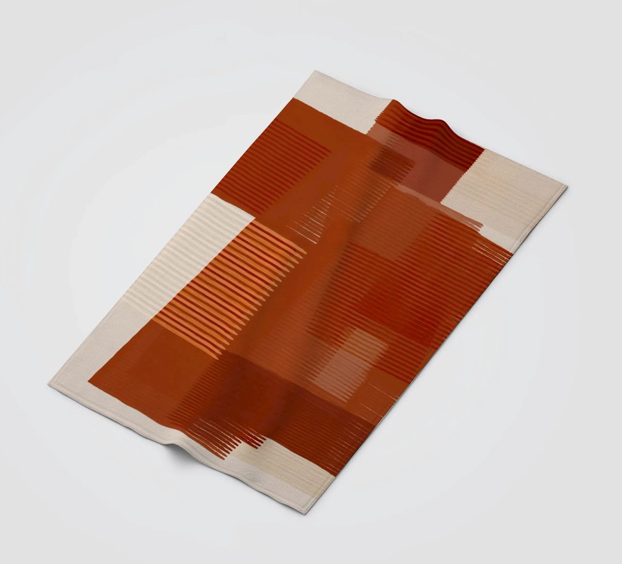 Shutter Studies 1 | Abstract Shape Minimalism | Terracotta Fleecedecke von sabidussi