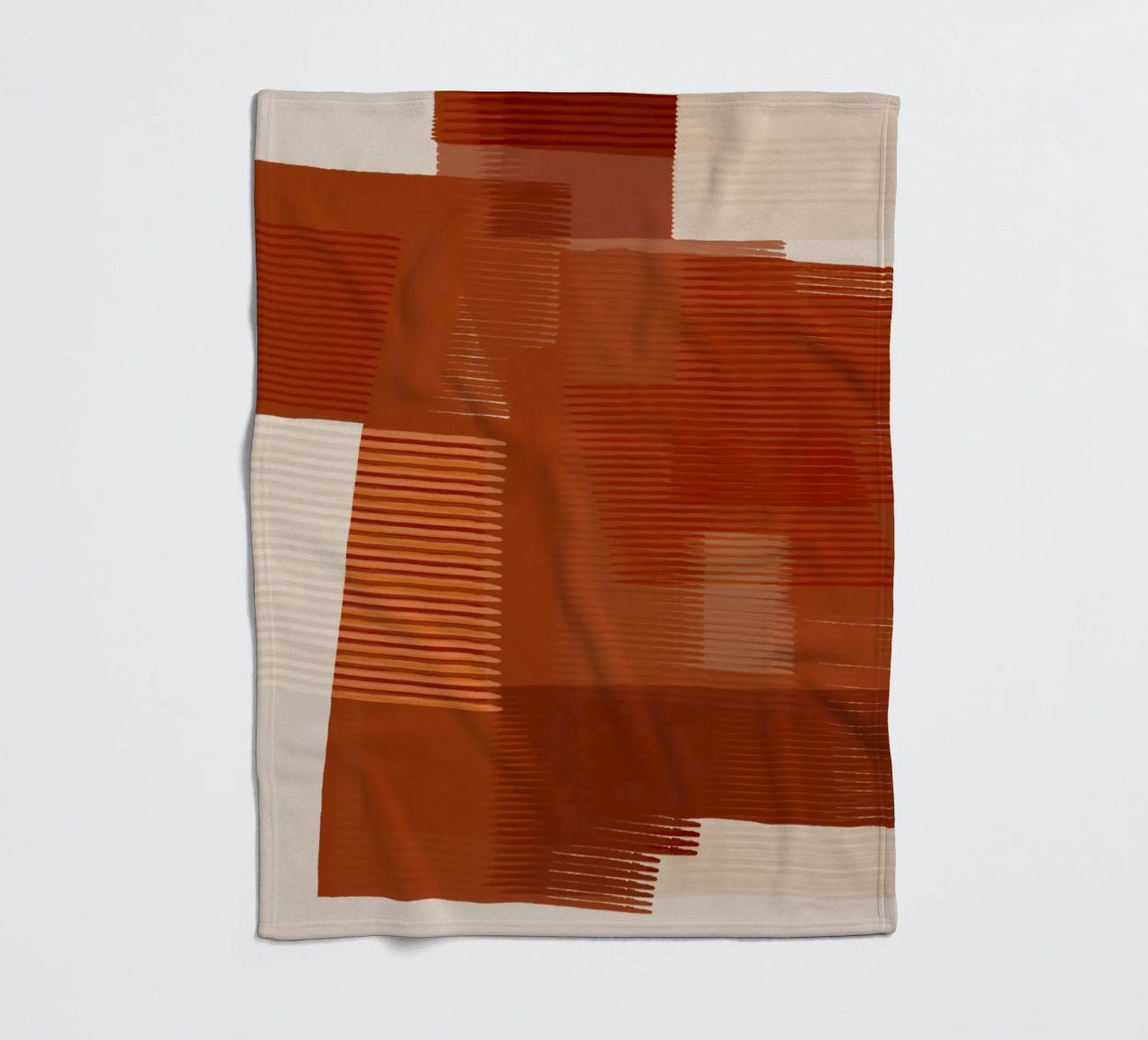 Shutter Studies 1 | Abstract Shape Minimalism | Terracotta Fleecedecke von sabidussi