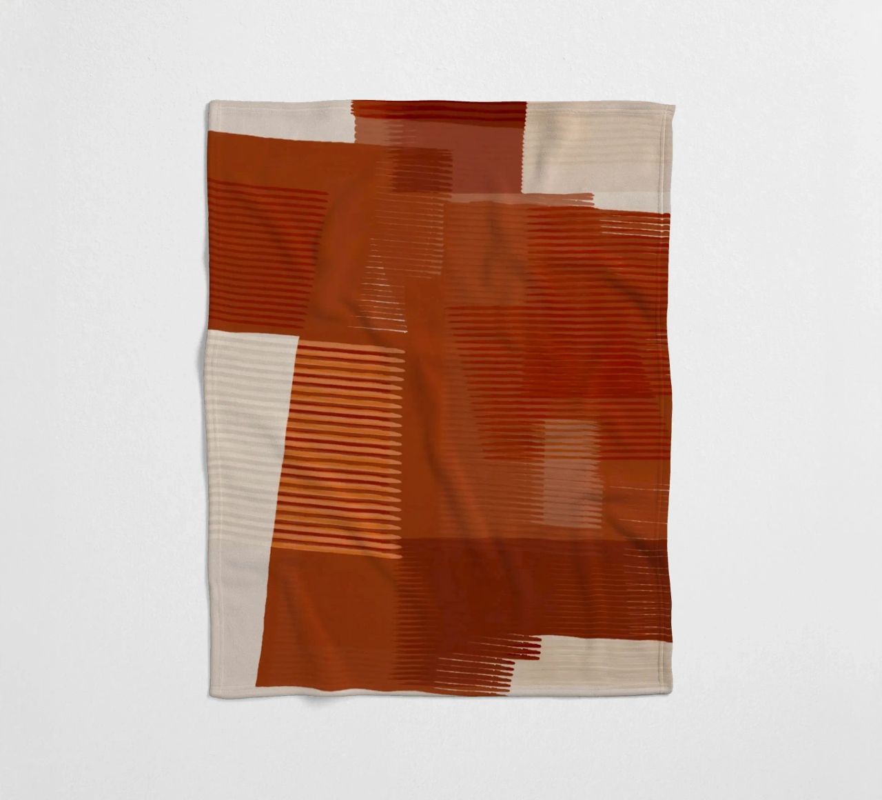 Shutter Studies 1 | Abstract Shape Minimalism | Terracotta Fleecedecke von sabidussi
