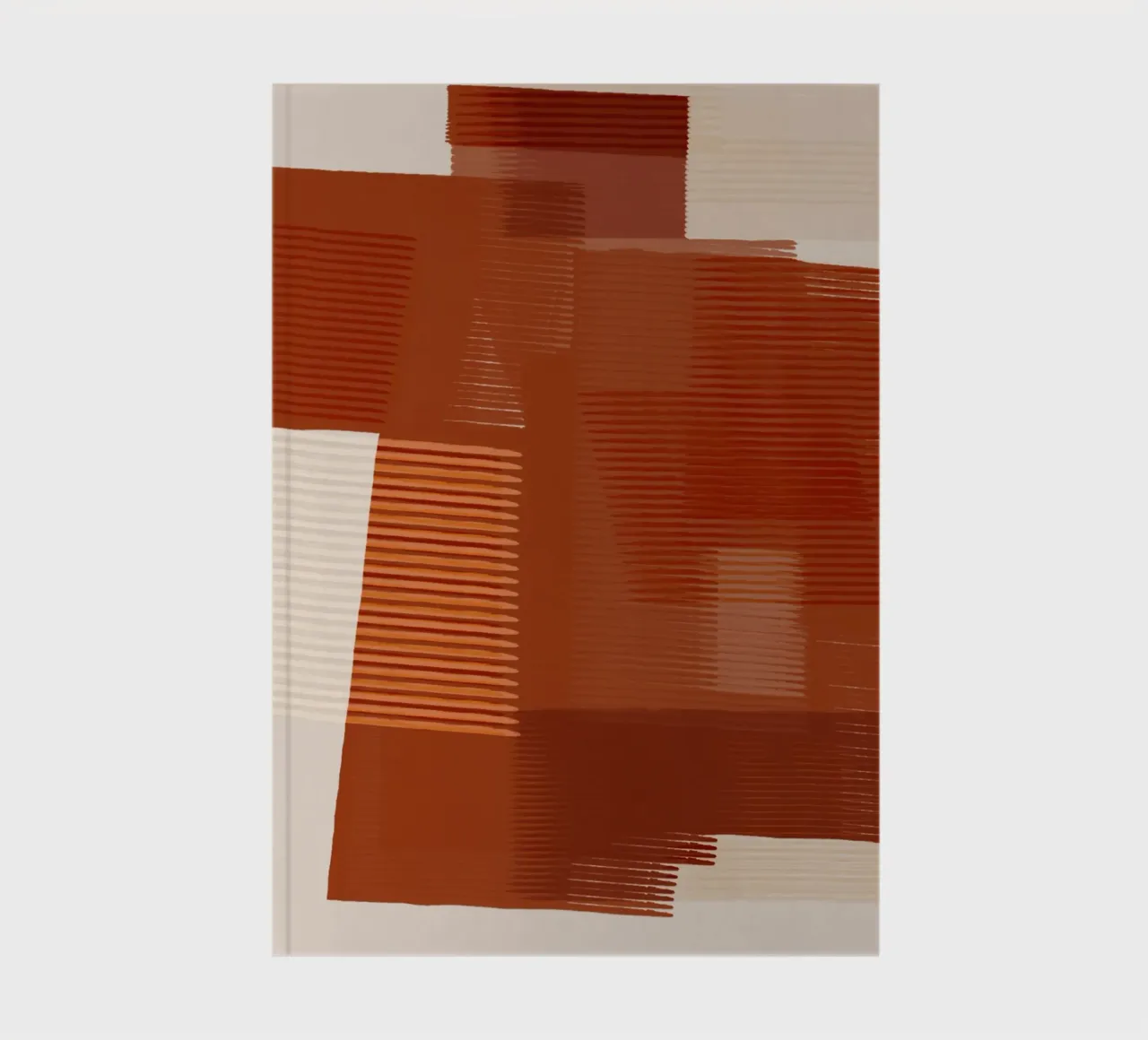 Shutter Studies 1 | Abstract Shape Minimalism | Terracotta notebook by sabidussi