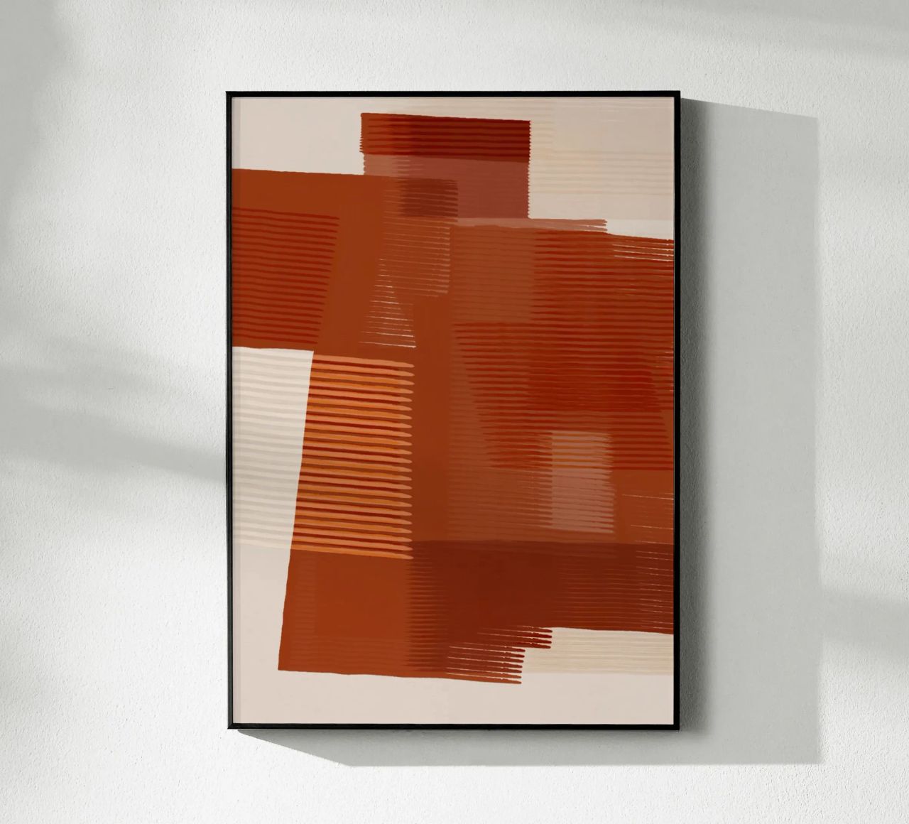 Shutter Studies 1 | Abstract Shape Minimalism | Terracotta Acryl-Glas von sabidussi