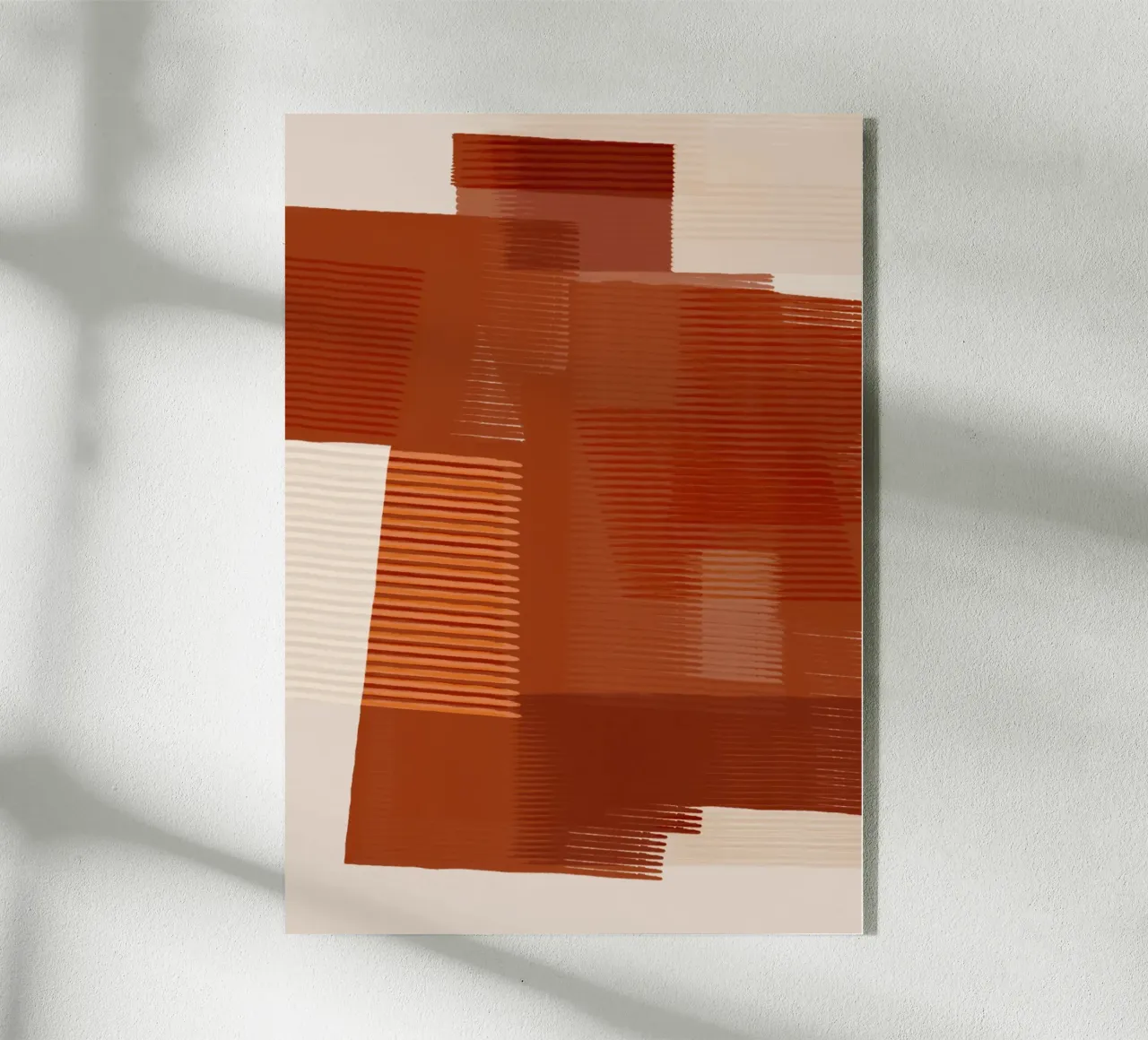 Shutter Studies 1 | Abstract Shape Minimalism | Terracotta plexiglass da sabidussi