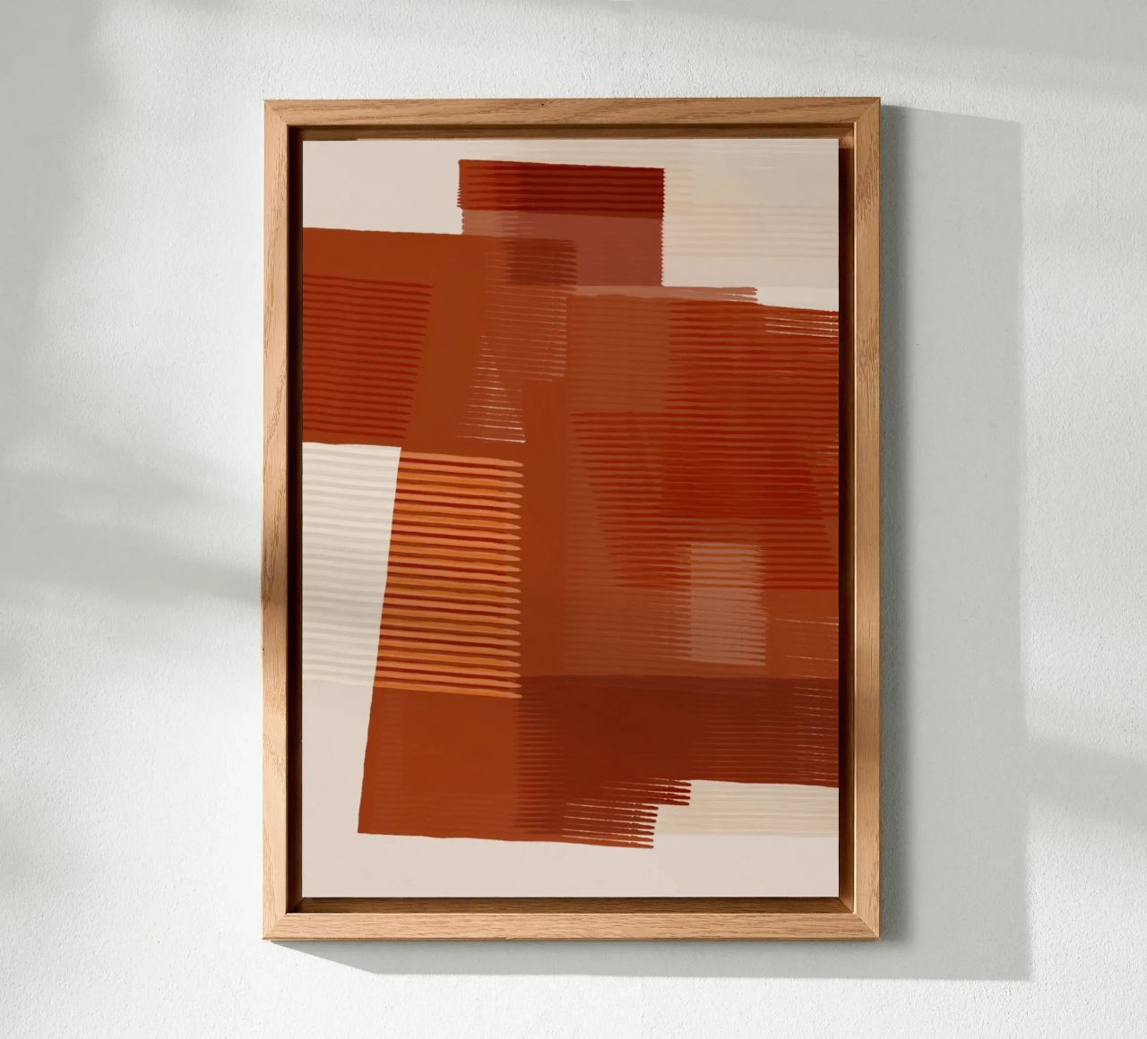 Shutter Studies 1 | Abstract Shape Minimalism | Terracotta Alu-Dibond von sabidussi