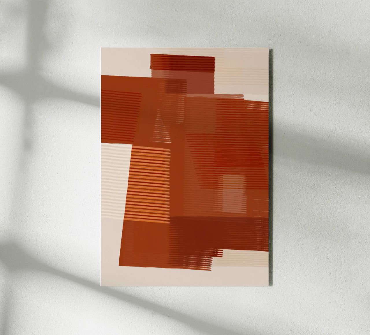 Shutter Studies 1 | Abstract Shape Minimalism | Terracotta Alu-Dibond von sabidussi