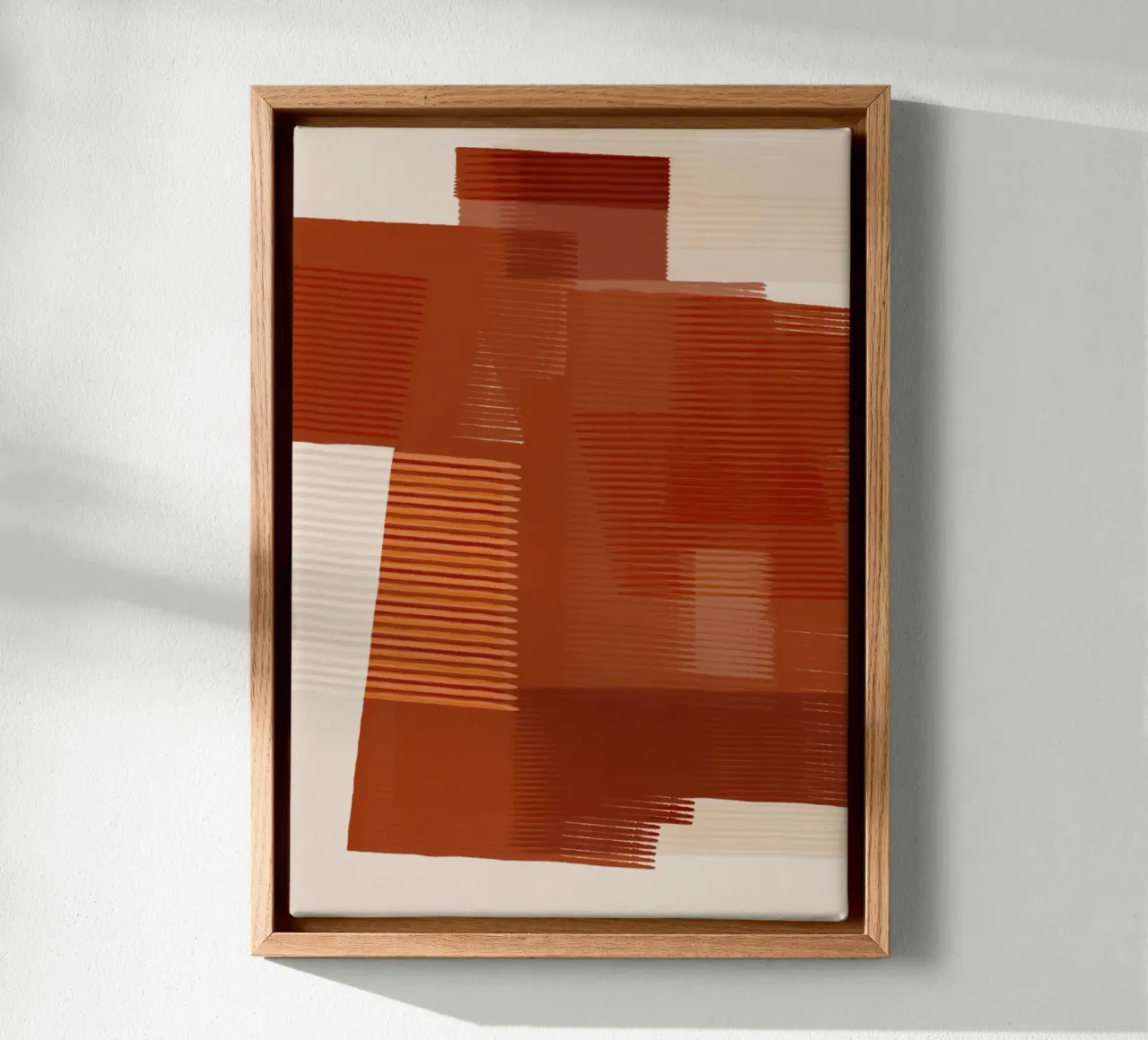 Shutter Studies 1 | Abstract Shape Minimalism | Terracotta tela da sabidussi