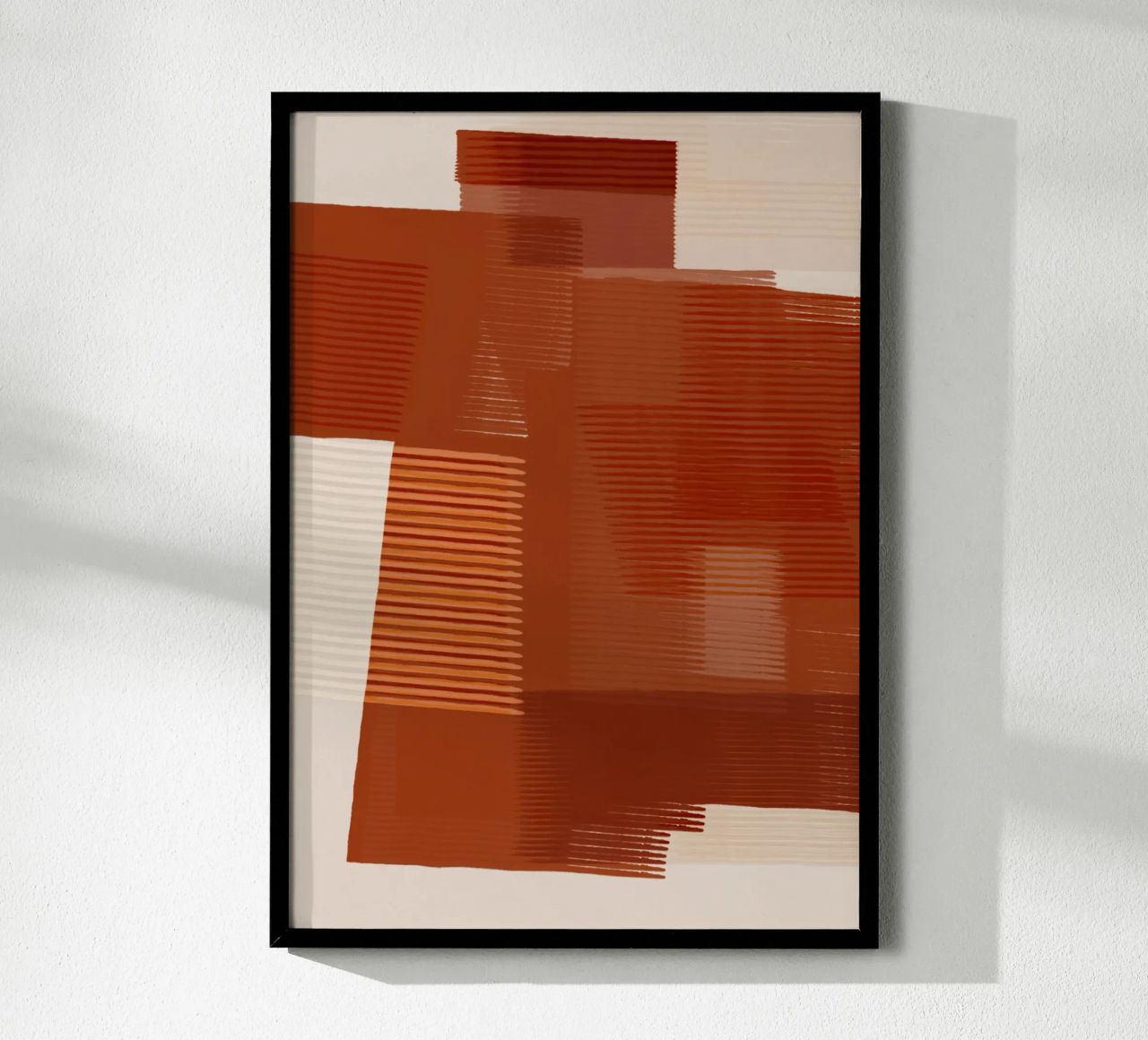 Shutter Studies 1 | Abstract Shape Minimalism | Terracotta Poster von sabidussi
