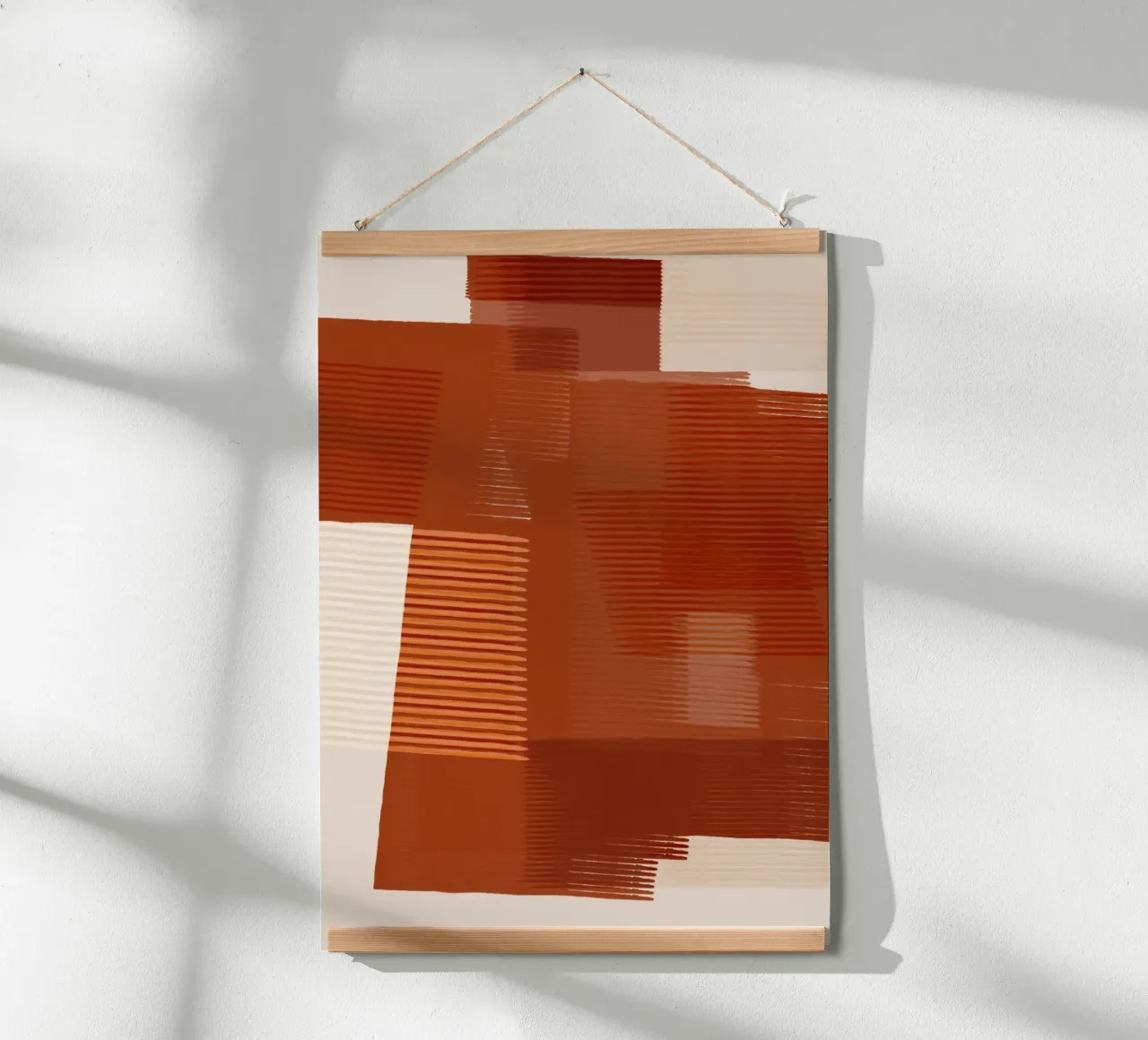 Shutter Studies 1 | Abstract Shape Minimalism | Terracotta carta hahnemühle da sabidussi