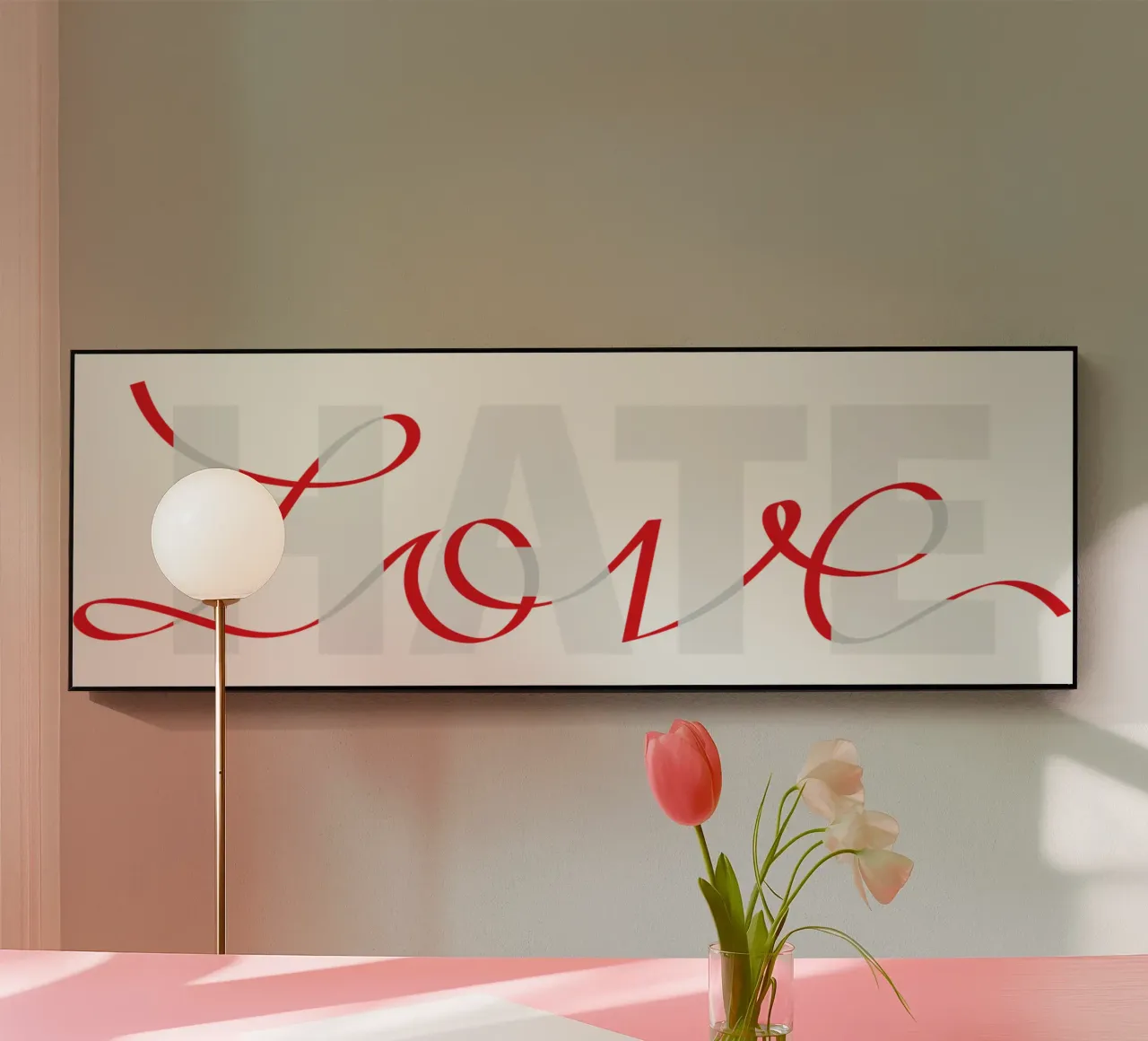 Love&Hate plexiglass da Thomas Fuchs