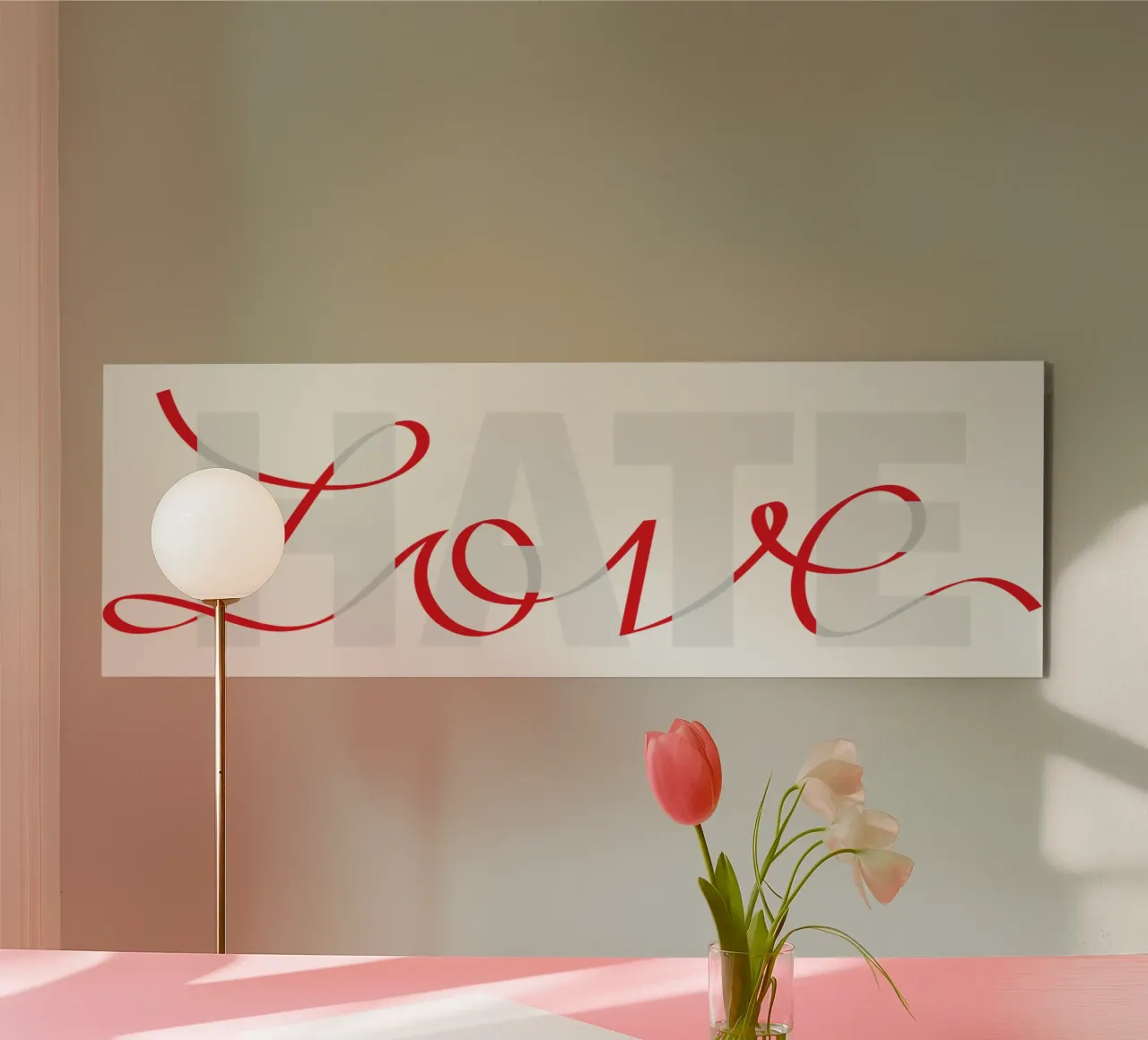 Love&Hate plexiglass da Thomas Fuchs