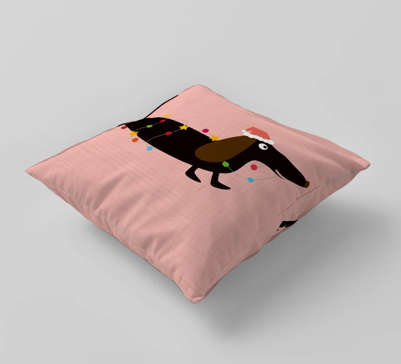 Christmas dachshund decorative cushion by FrauFrüchtnicht