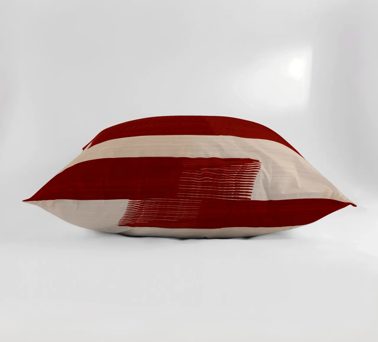 Shutter Studies 2 | Red & Neutral Cream cuscino da sabidussi